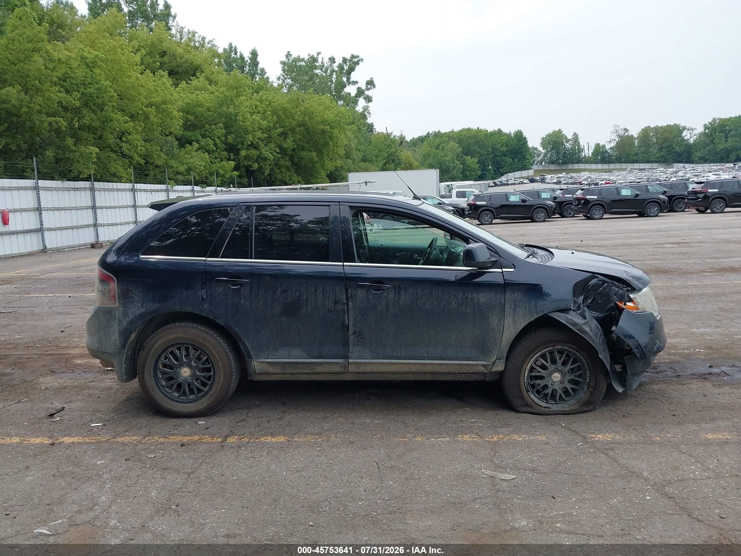 2010 Ford Edge Limited Black vin: 2FMDK4KCXABB48601