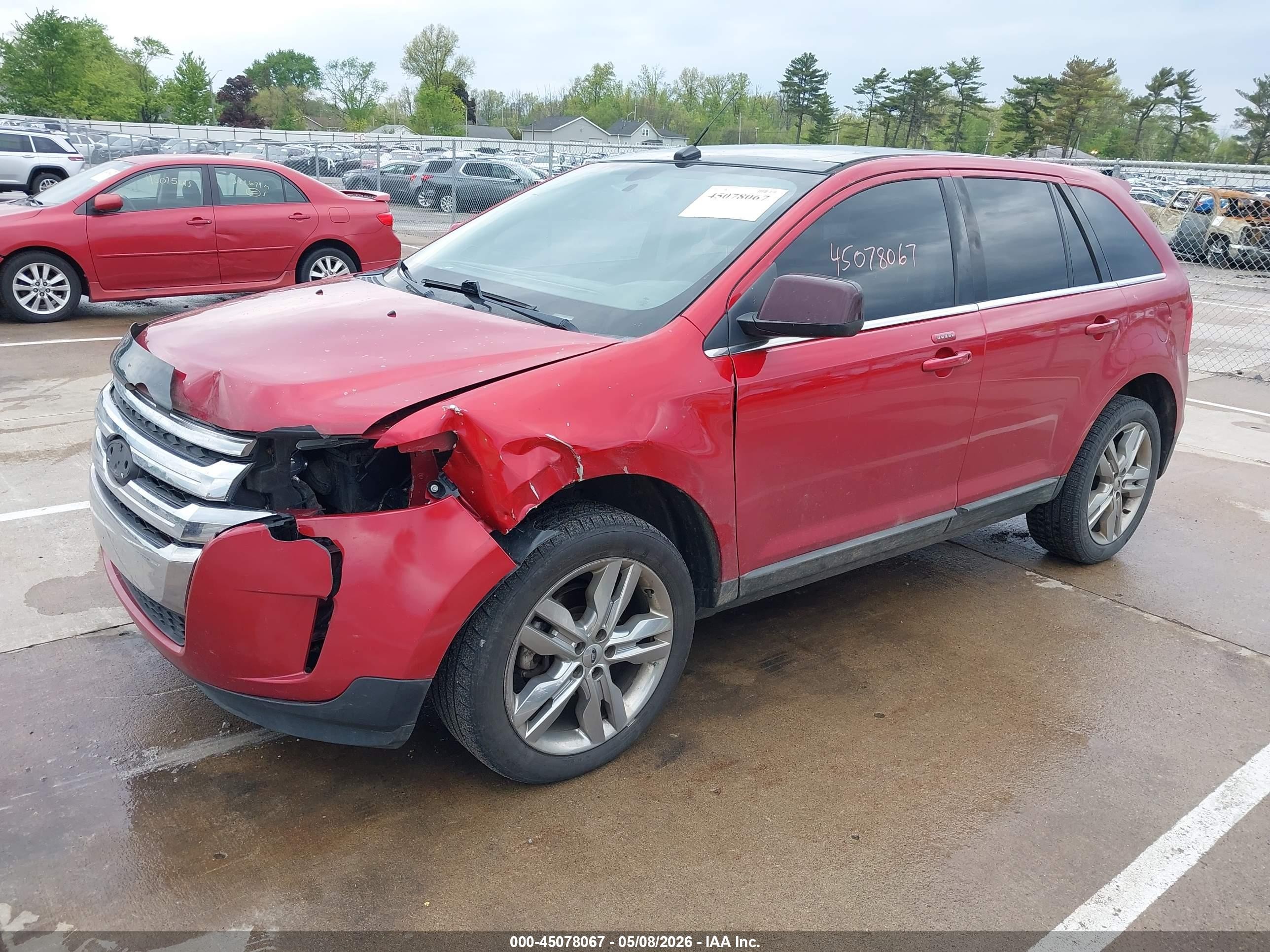 2011 Ford Edge Limited Red vin: 2FMDK4KCXBBA18934