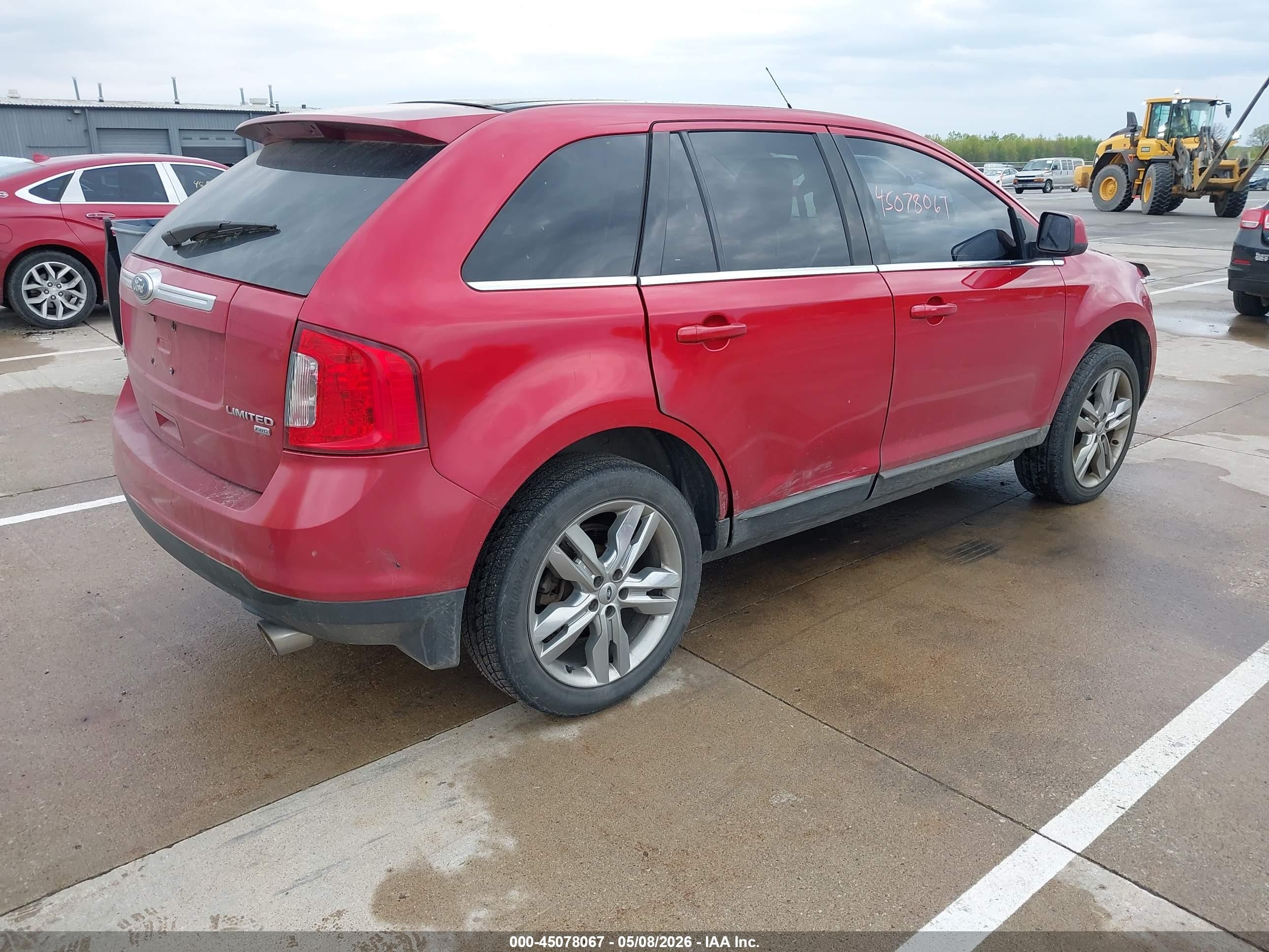 2011 Ford Edge Limited Red vin: 2FMDK4KCXBBA18934