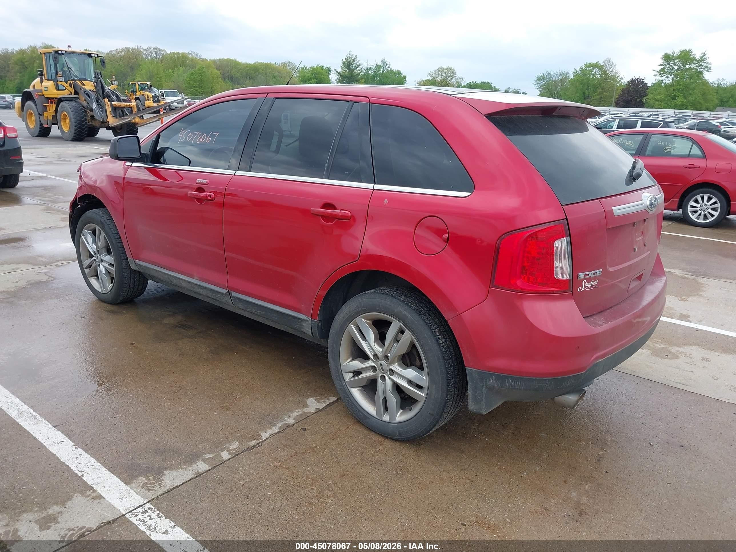 2011 Ford Edge Limited Red vin: 2FMDK4KCXBBA18934