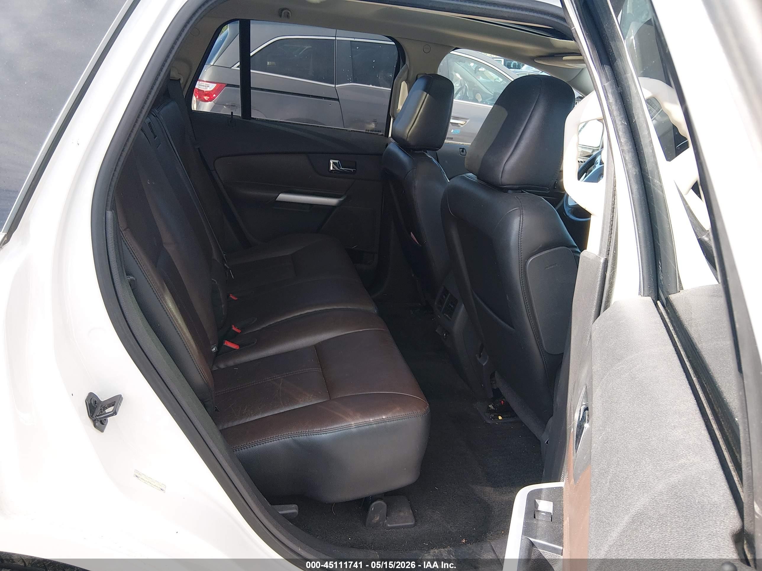 2011 Ford Edge Limited White vin: 2FMDK4KCXBBA22434