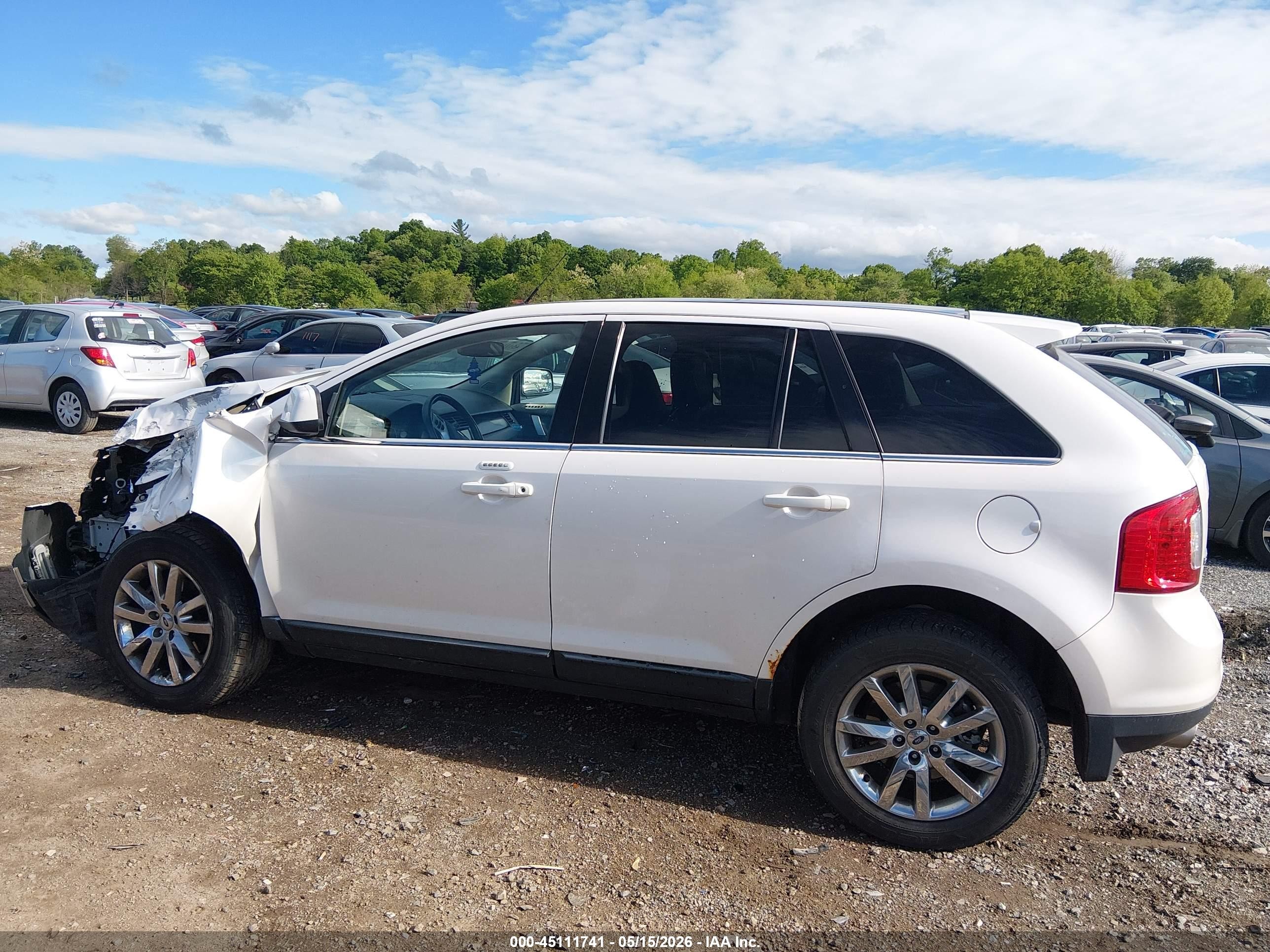 2011 Ford Edge Limited White vin: 2FMDK4KCXBBA22434