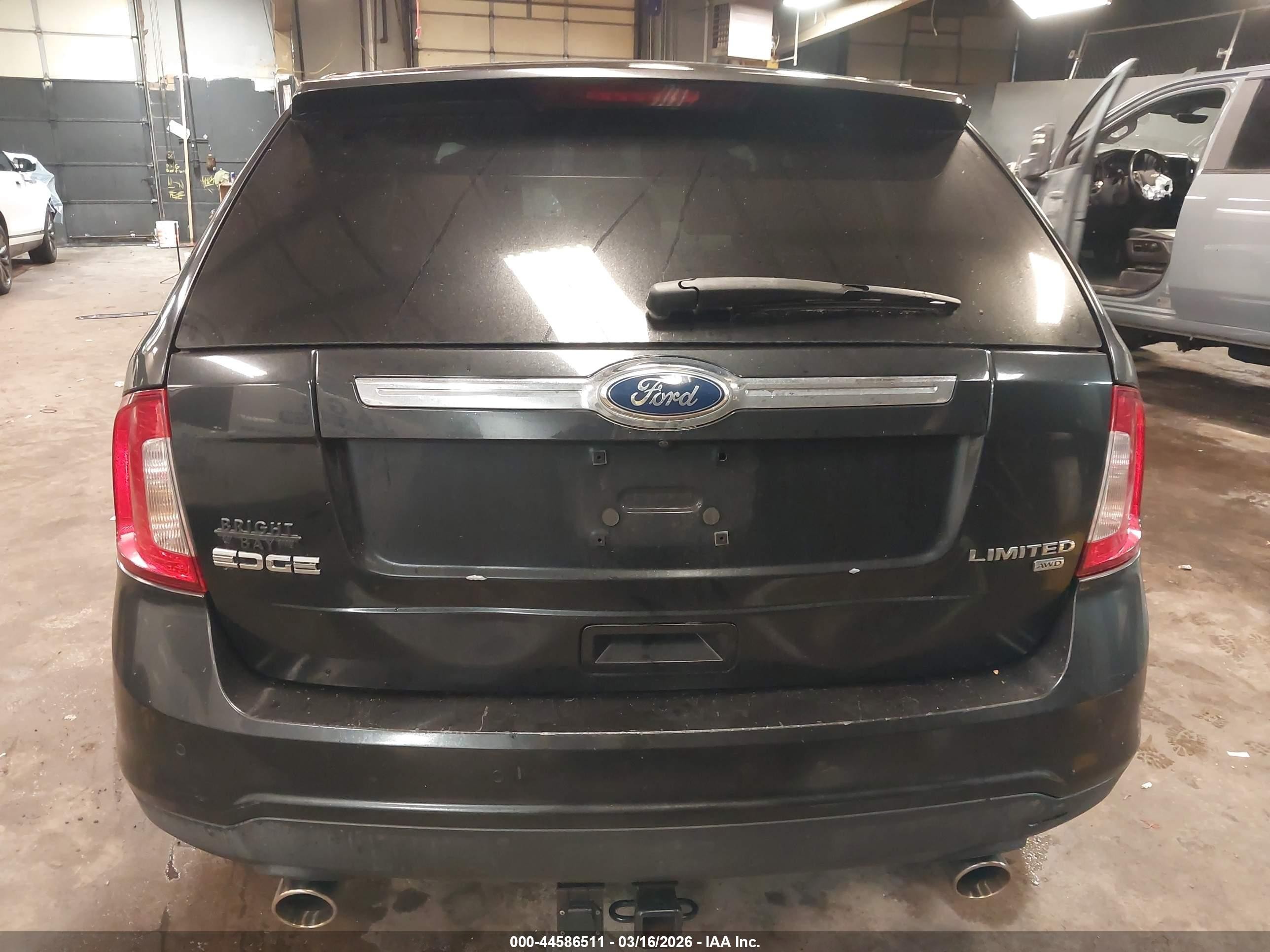 2011 Ford Edge Limited Black vin: 2FMDK4KCXBBA58513