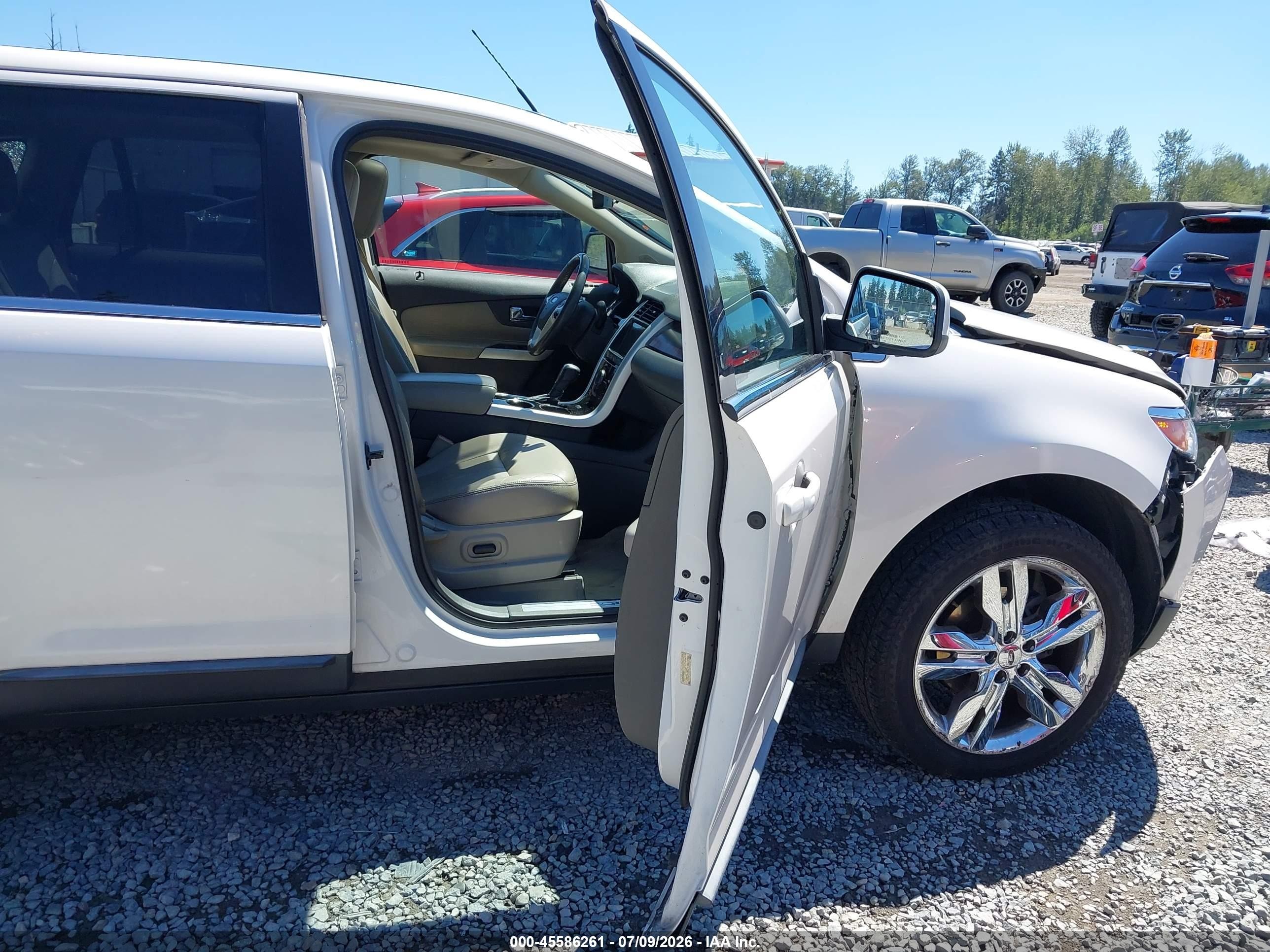 2011 Ford Edge Limited White vin: 2FMDK4KCXBBA61783