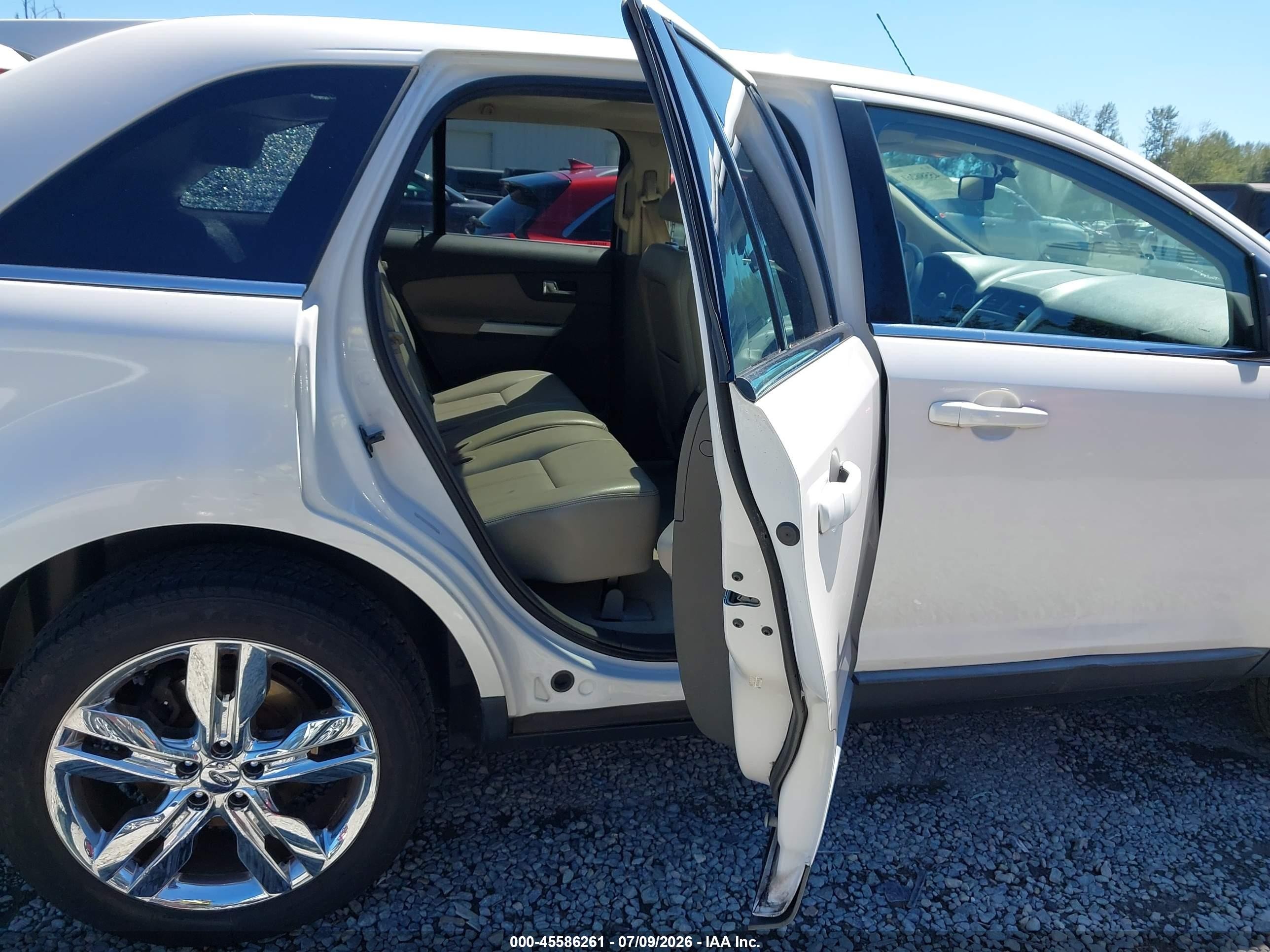 2011 Ford Edge Limited White vin: 2FMDK4KCXBBA61783