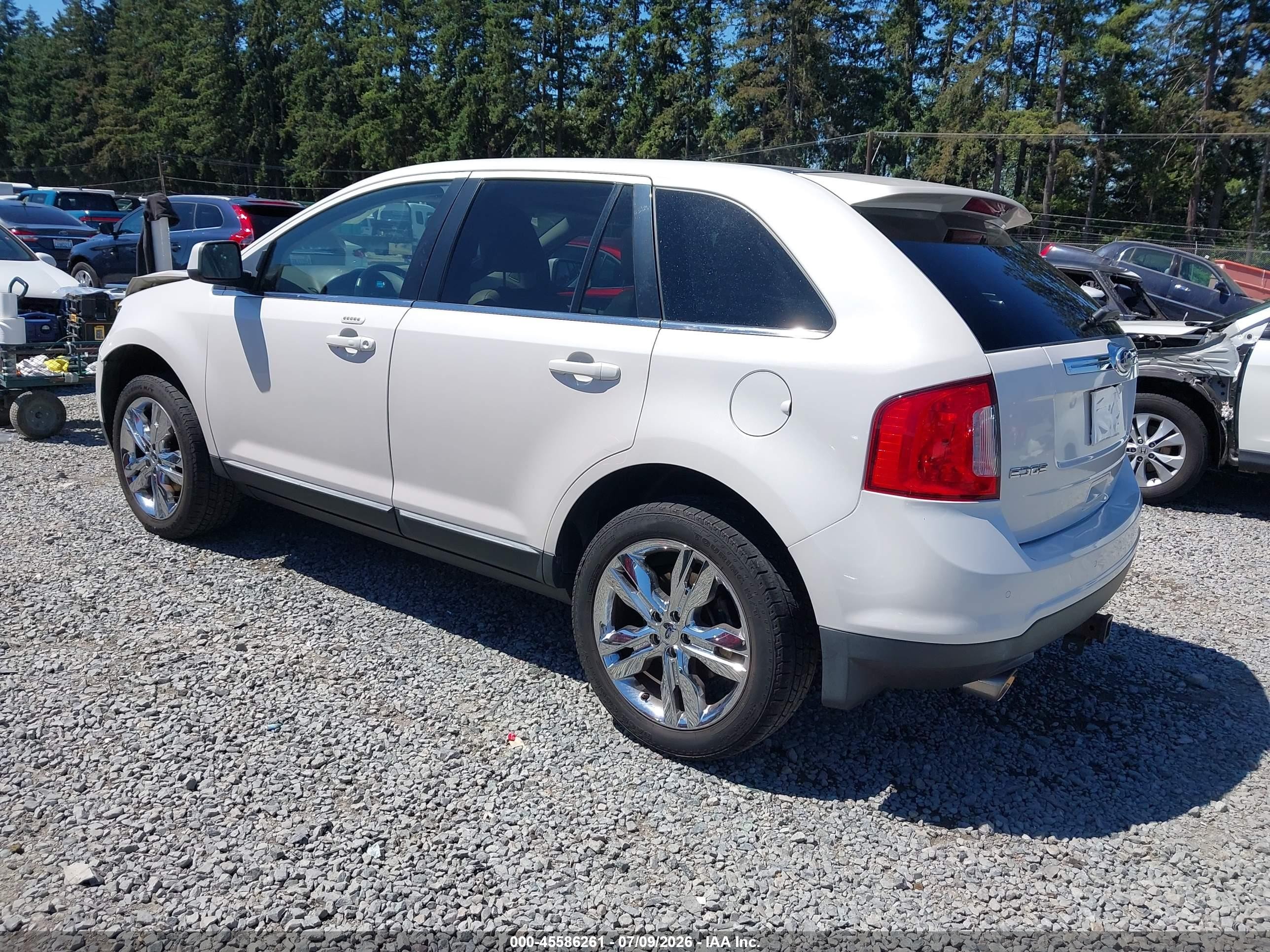 2011 Ford Edge Limited White vin: 2FMDK4KCXBBA61783