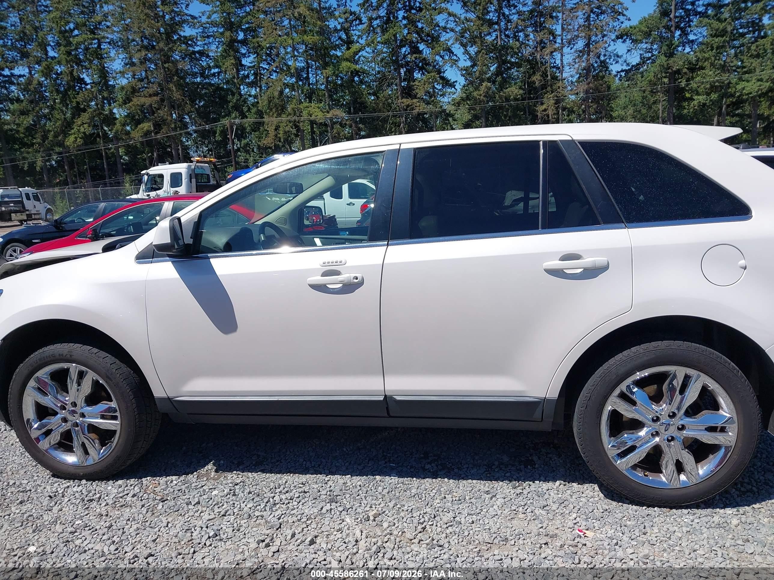2011 Ford Edge Limited White vin: 2FMDK4KCXBBA61783