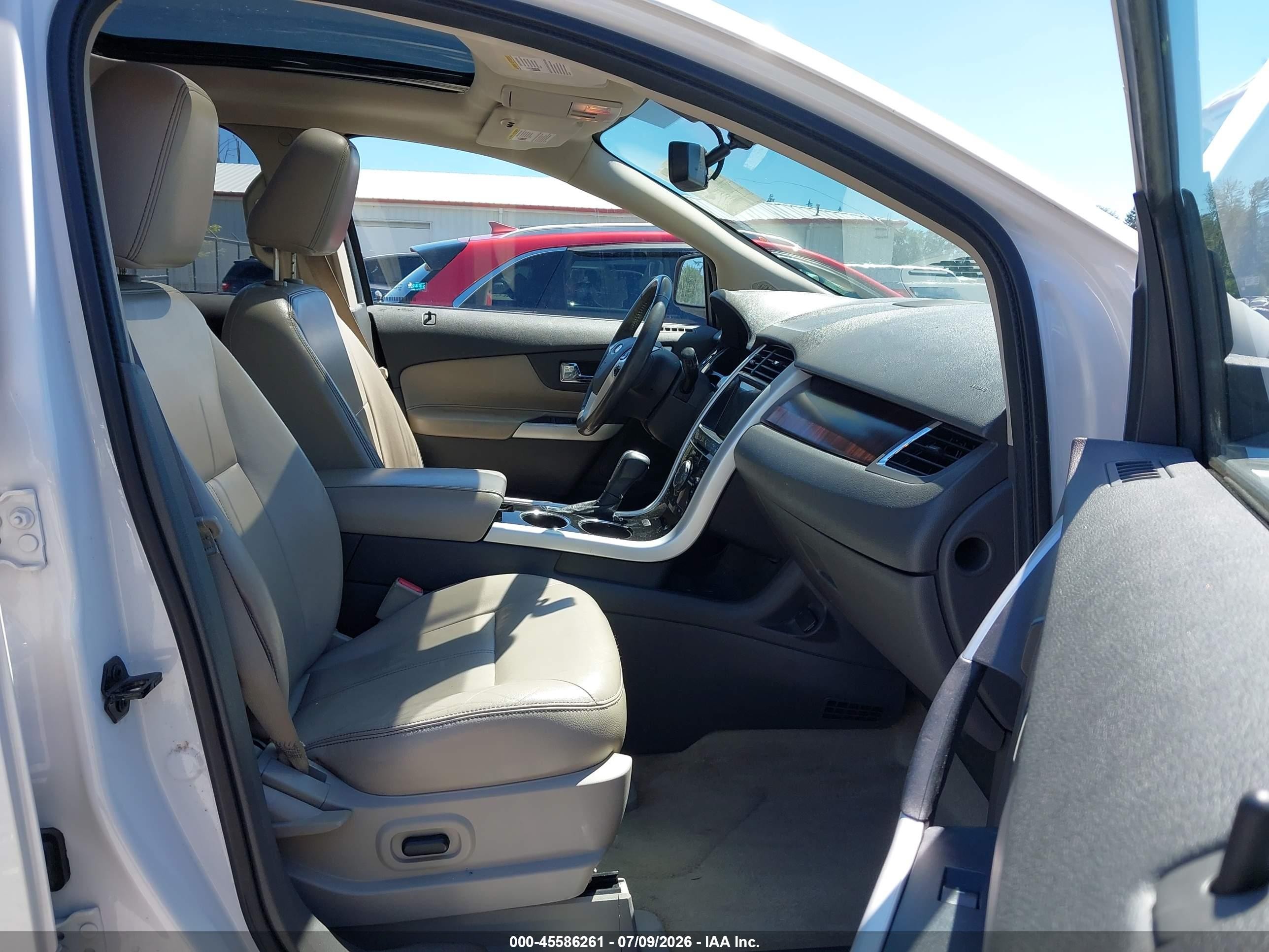 2011 Ford Edge Limited White vin: 2FMDK4KCXBBA61783