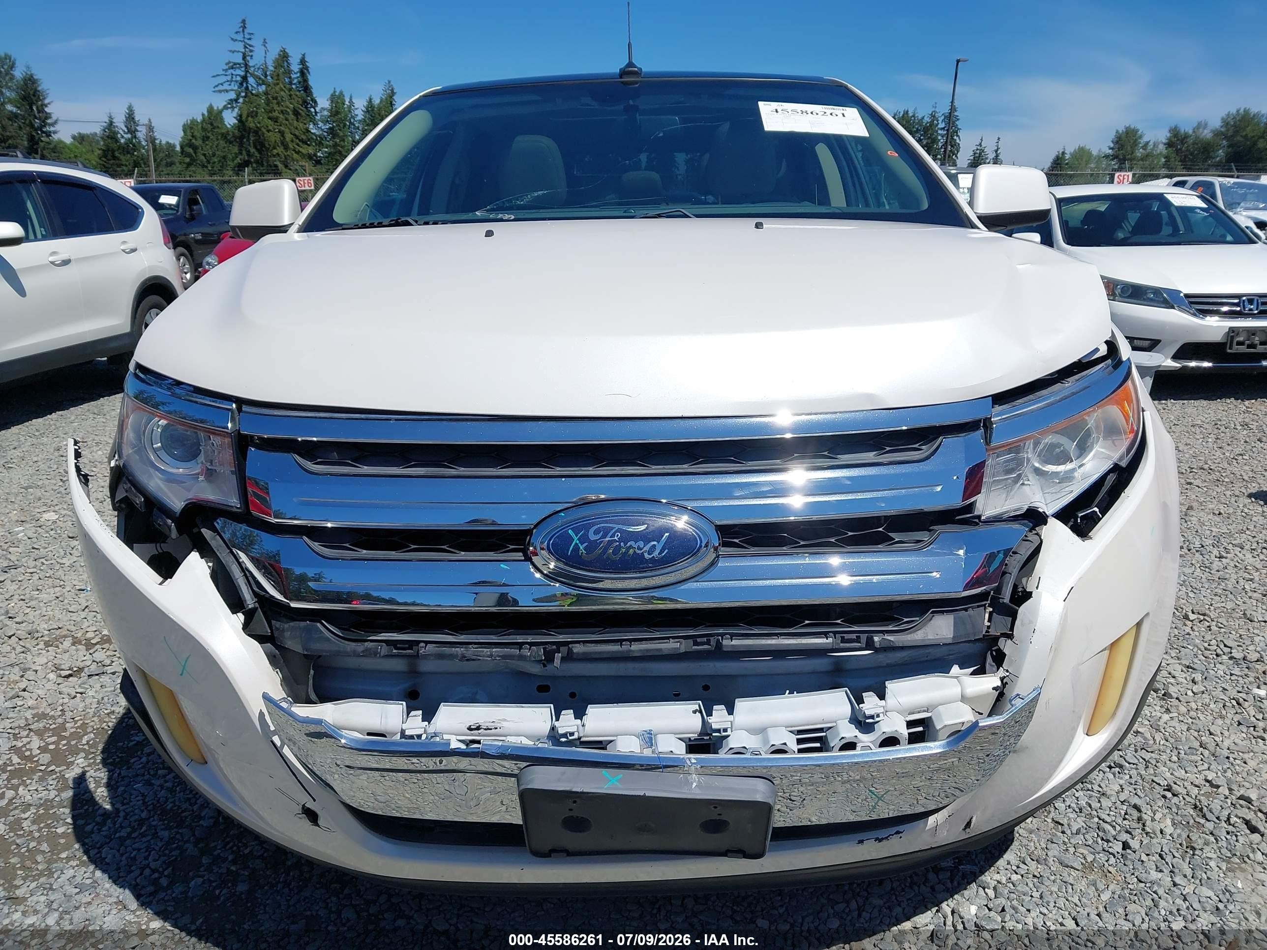 2011 Ford Edge Limited White vin: 2FMDK4KCXBBA61783