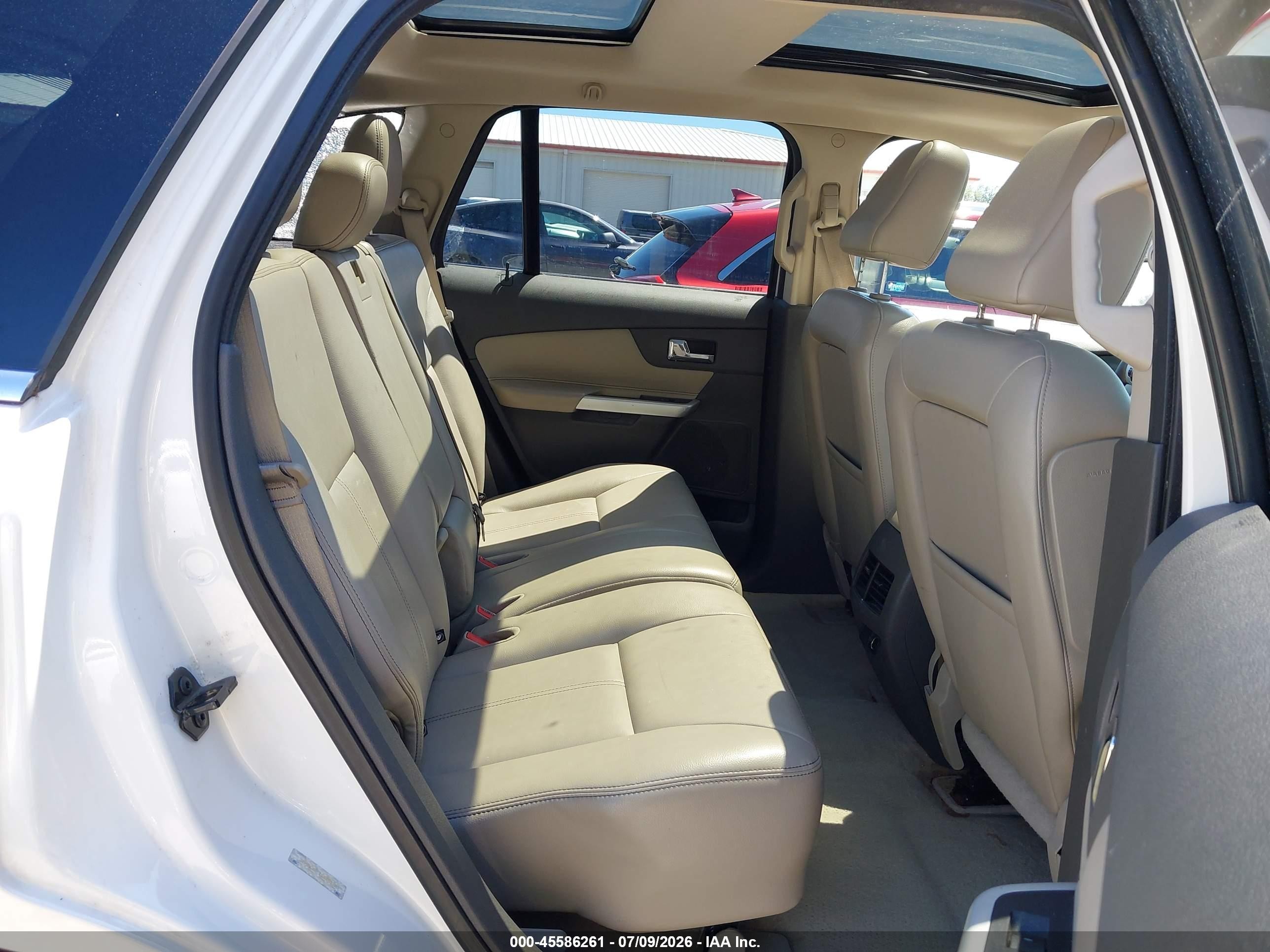 2011 Ford Edge Limited White vin: 2FMDK4KCXBBA61783