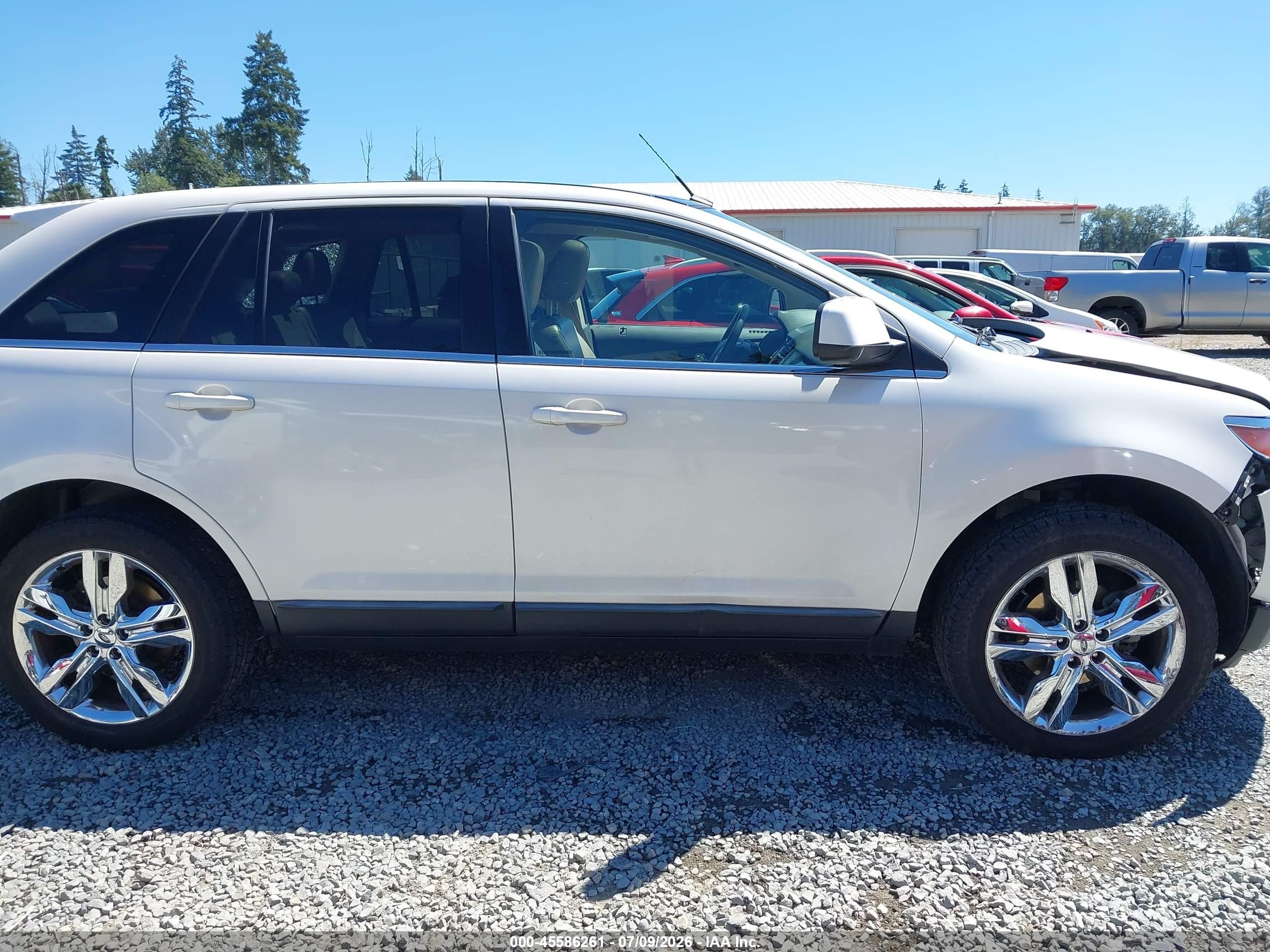2011 Ford Edge Limited White vin: 2FMDK4KCXBBA61783