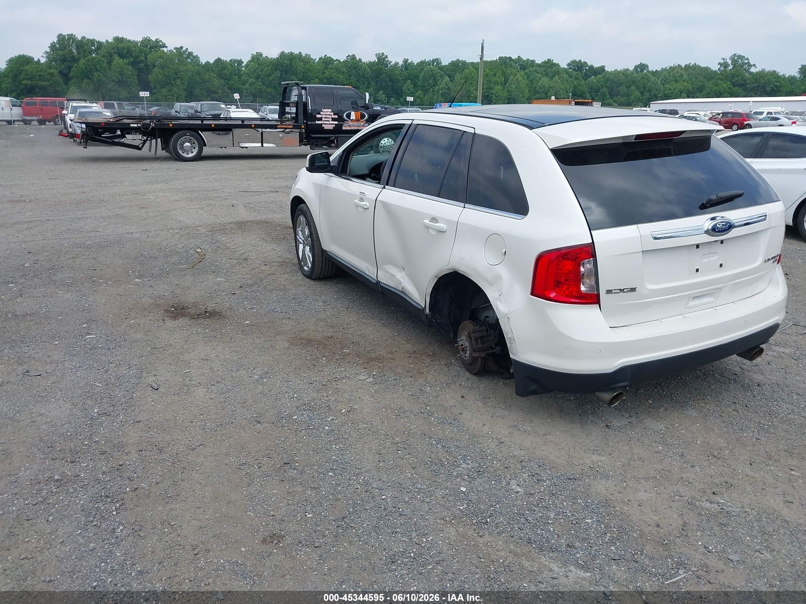 2011 Ford Edge Limited White vin: 2FMDK4KCXBBA79409