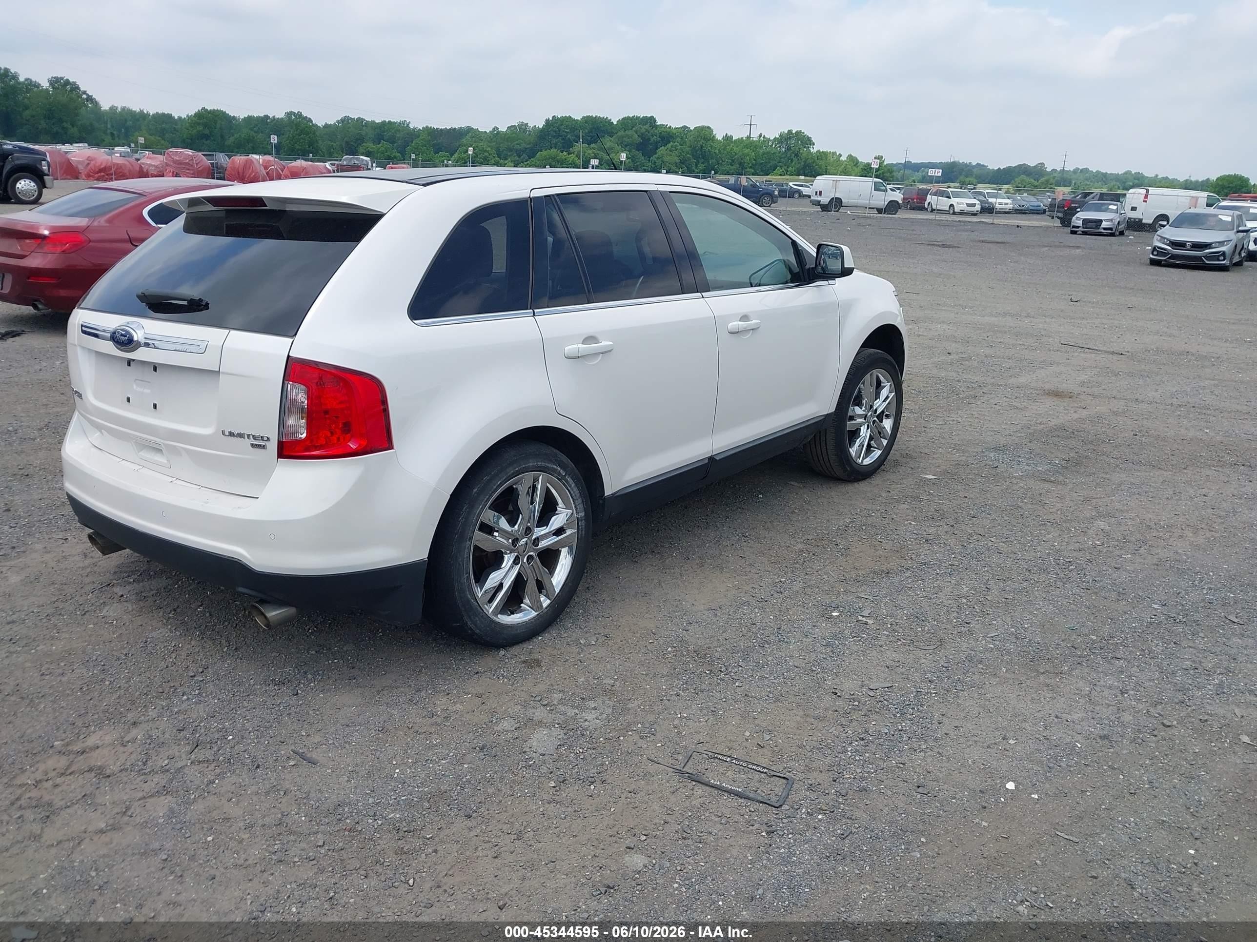 2011 Ford Edge Limited White vin: 2FMDK4KCXBBA79409