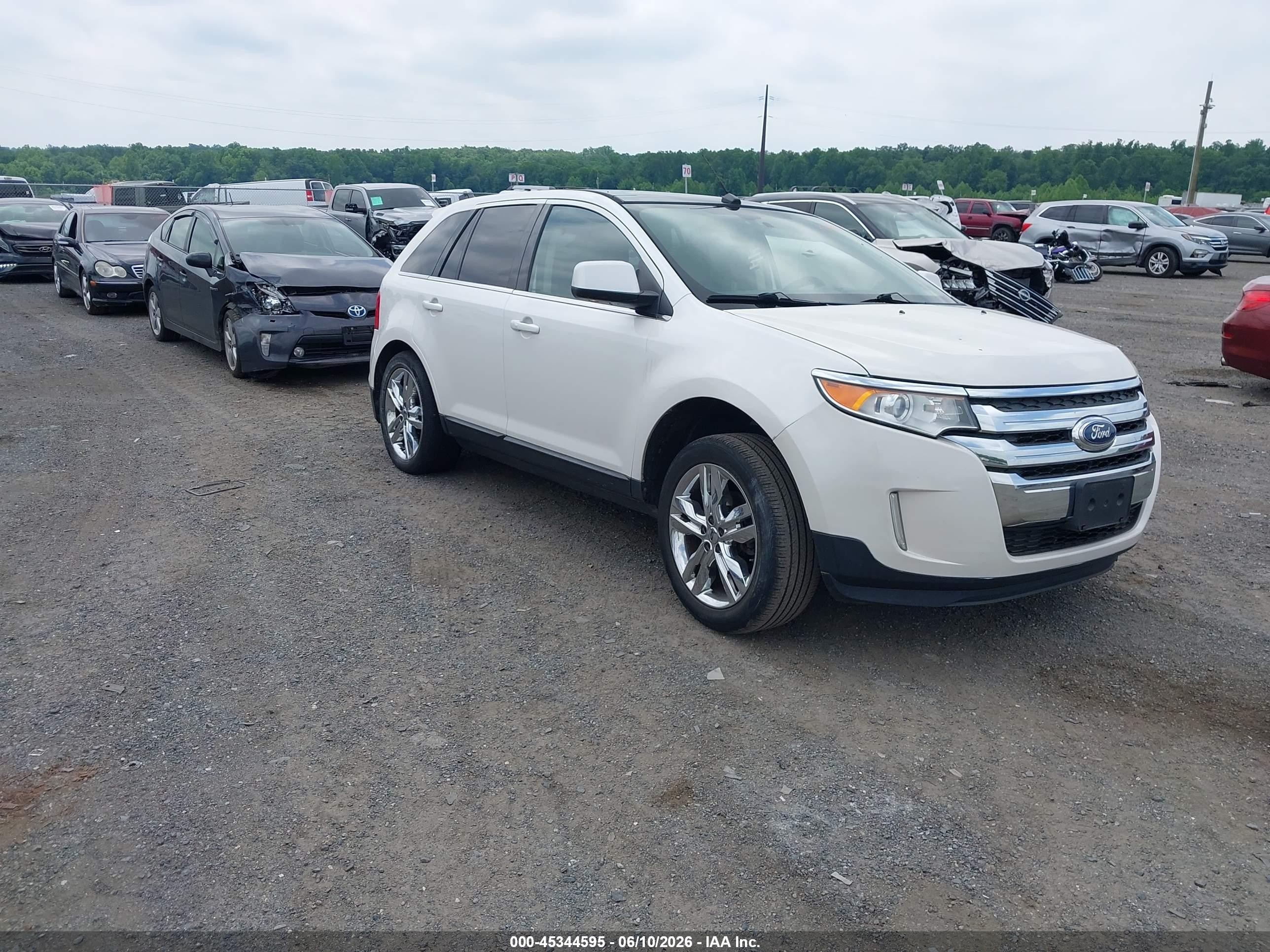 2011 Ford Edge Limited White vin: 2FMDK4KCXBBA79409