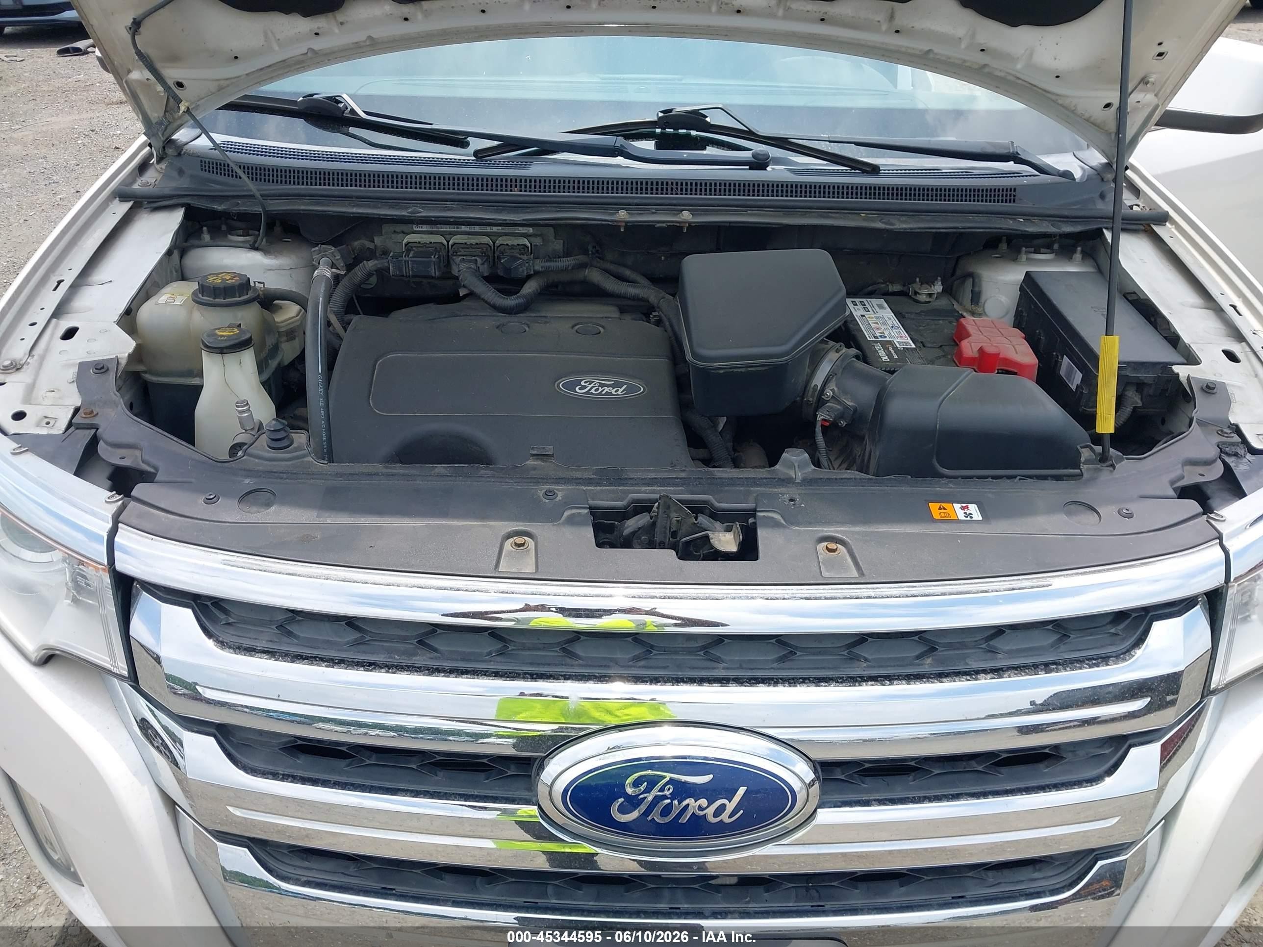 2011 Ford Edge Limited White vin: 2FMDK4KCXBBA79409
