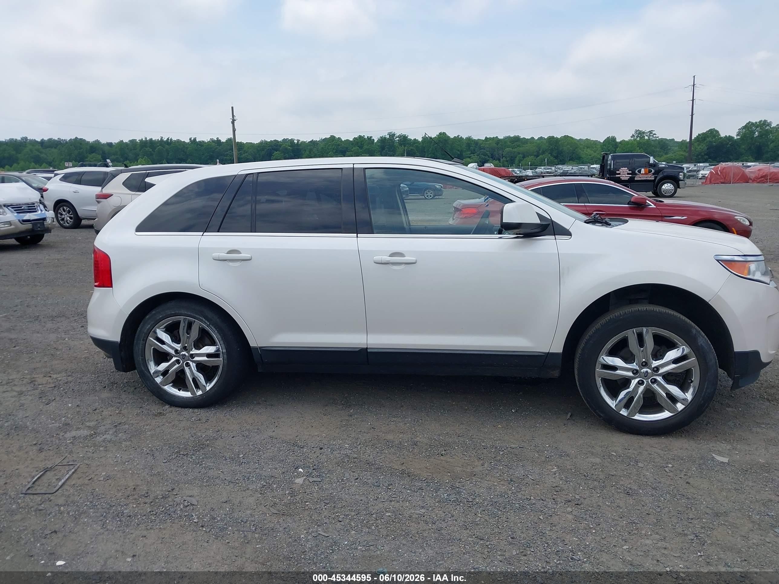 2011 Ford Edge Limited White vin: 2FMDK4KCXBBA79409