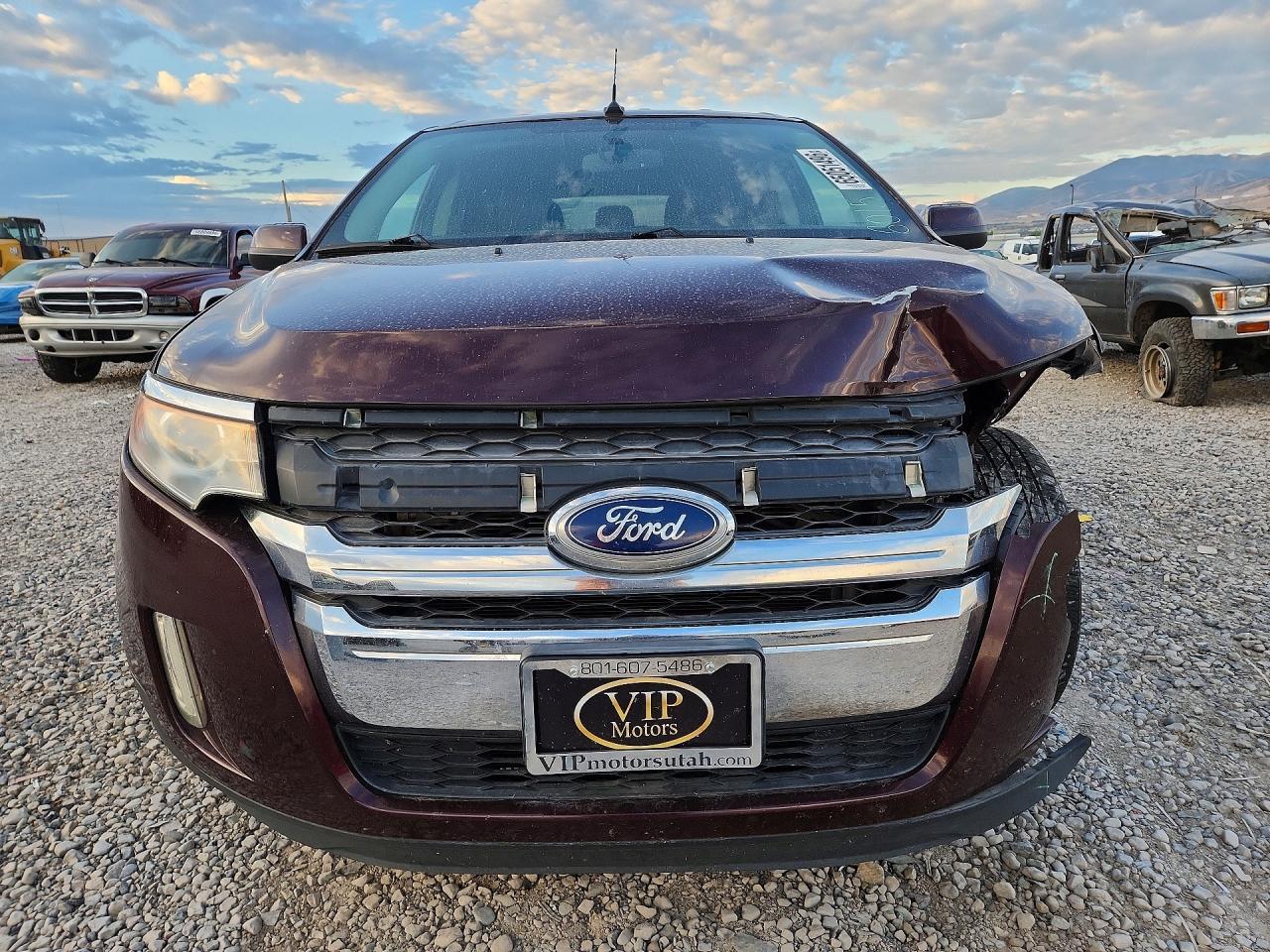 2011 Ford Edge Limited Burgundy vin: 2FMDK4KCXBBA93312