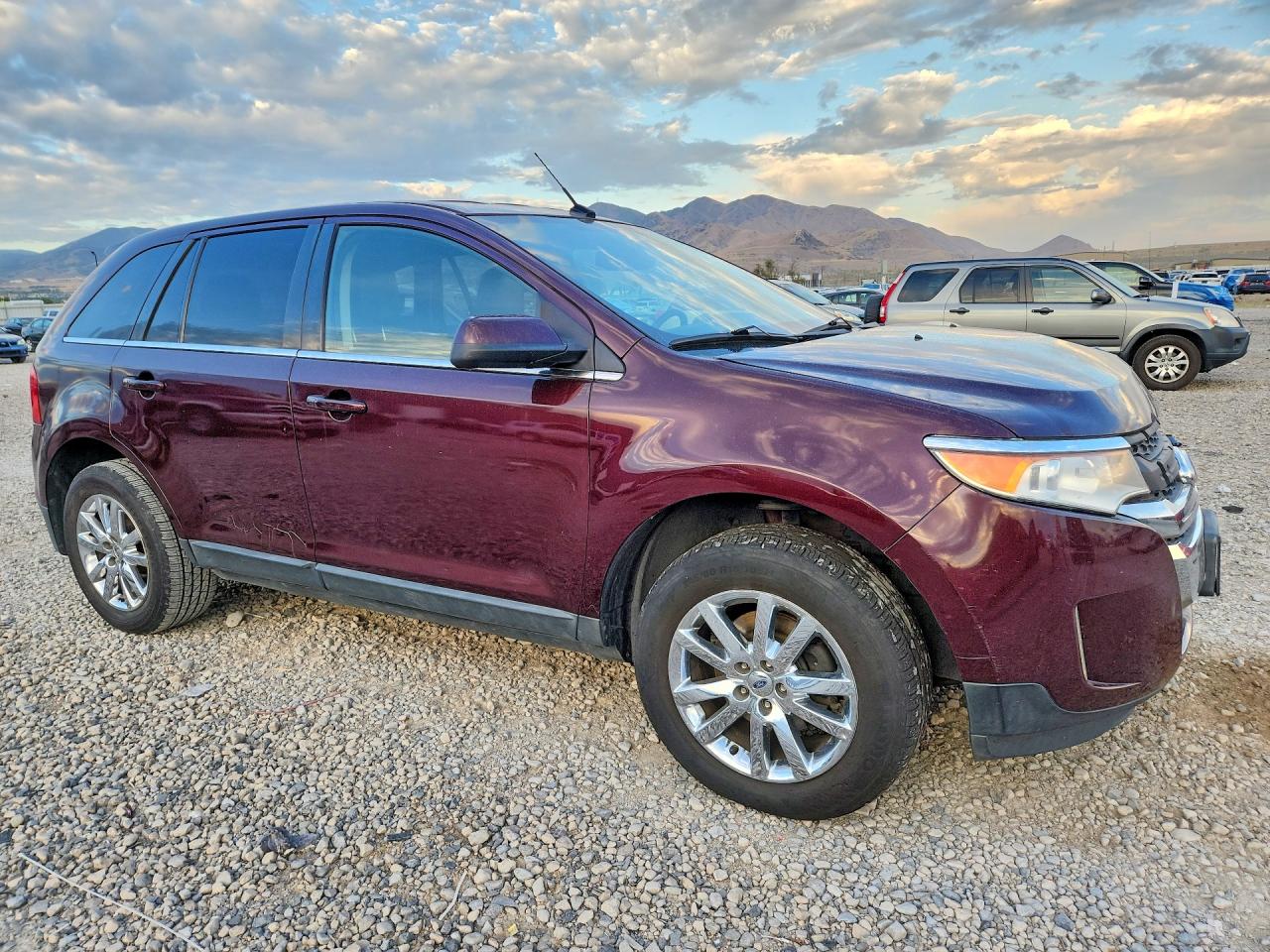 2011 Ford Edge Limited Burgundy vin: 2FMDK4KCXBBA93312