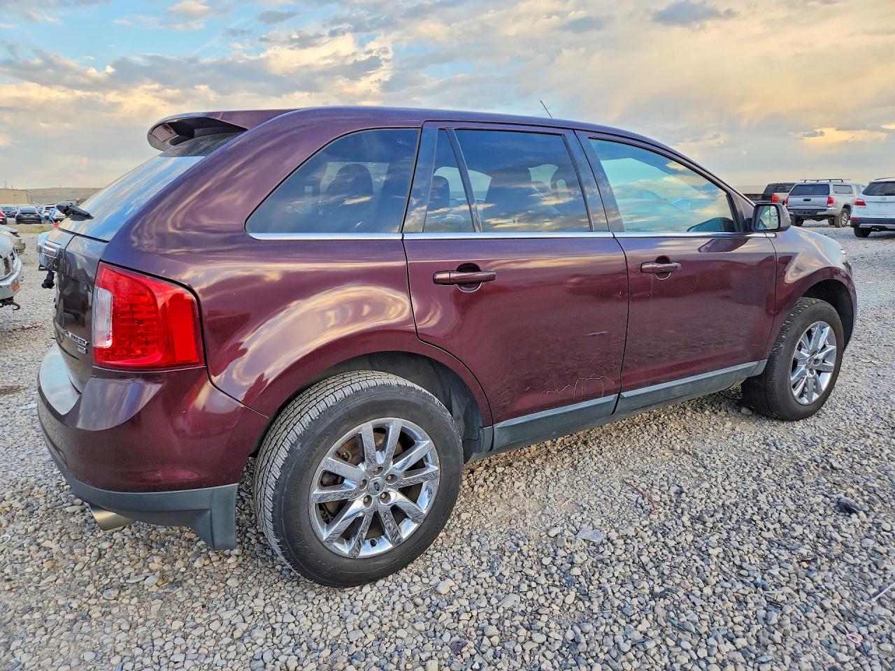 2011 Ford Edge Limited Burgundy vin: 2FMDK4KCXBBA93312