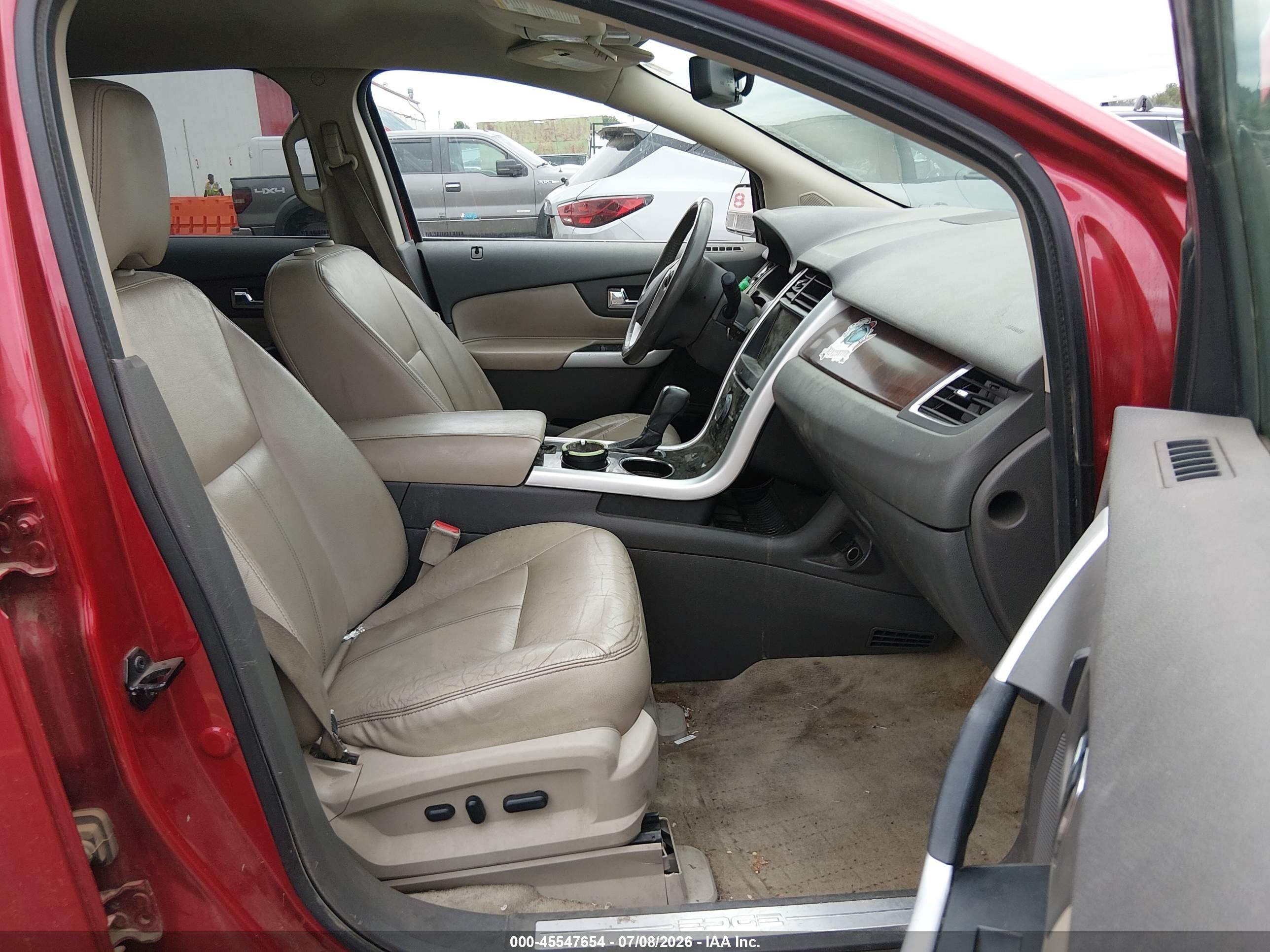 2012 Ford Edge Limited Red vin: 2FMDK4KCXCBA16621