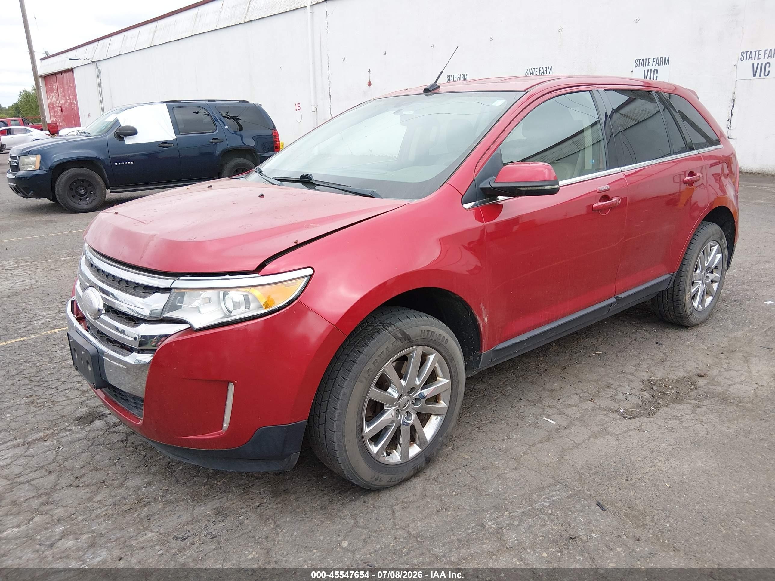 2012 Ford Edge Limited Red vin: 2FMDK4KCXCBA16621
