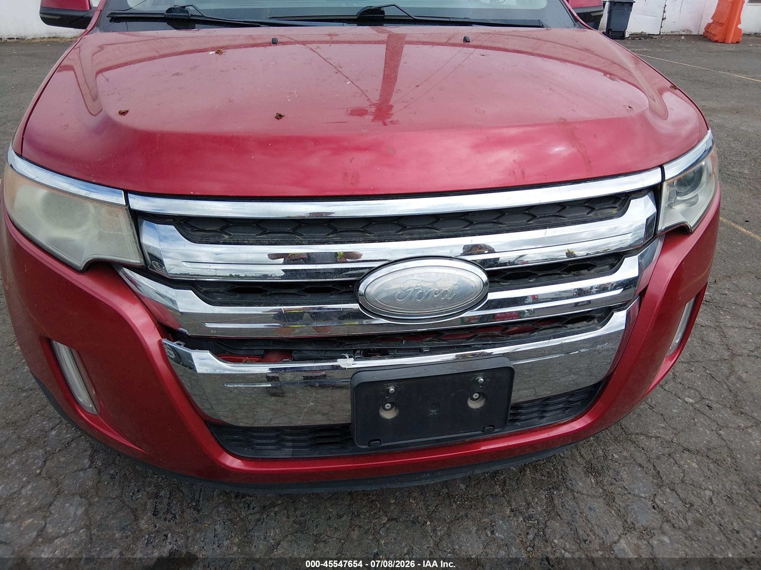 2012 Ford Edge Limited Red vin: 2FMDK4KCXCBA16621