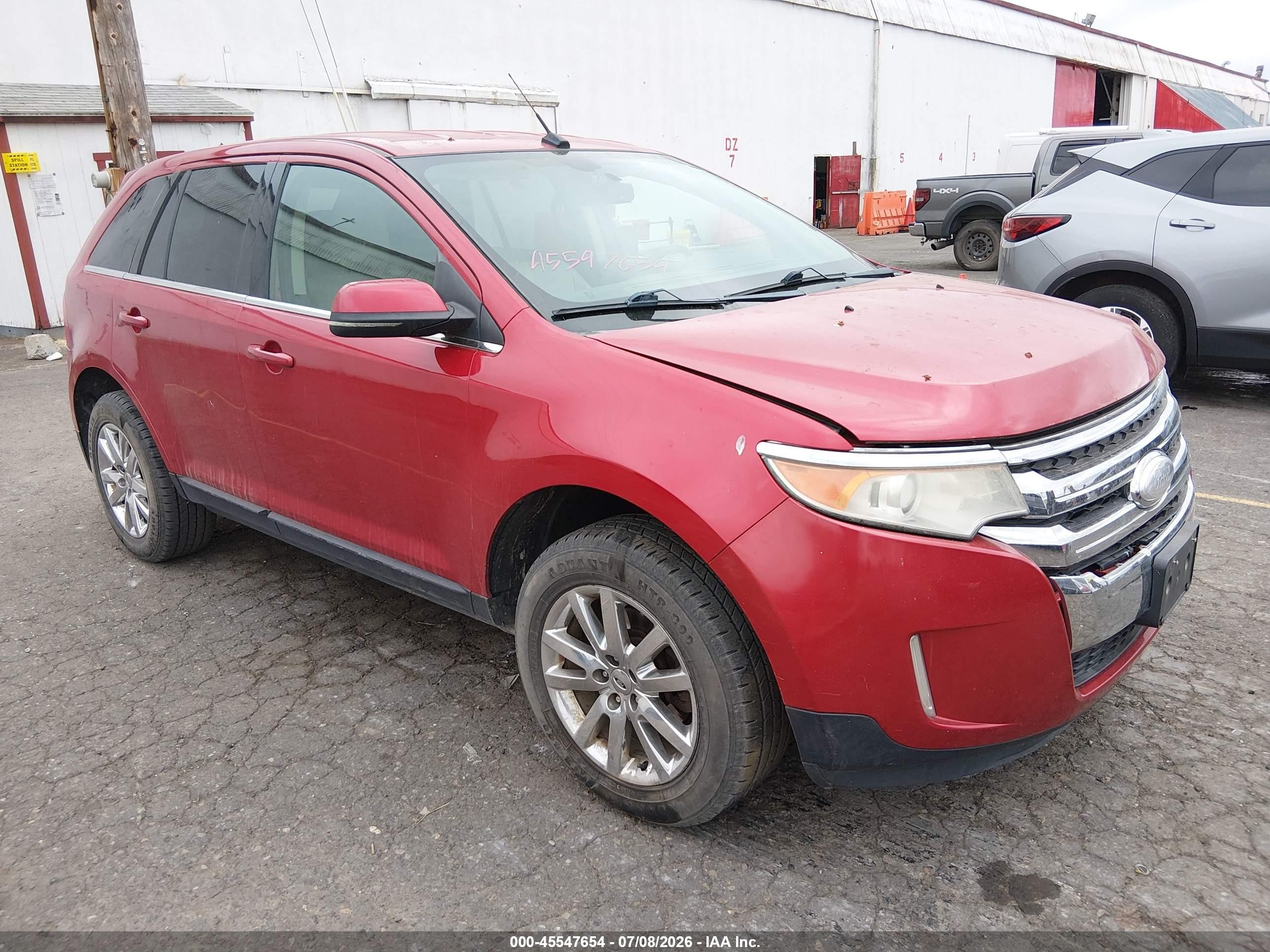 2012 Ford Edge Limited Red vin: 2FMDK4KCXCBA16621