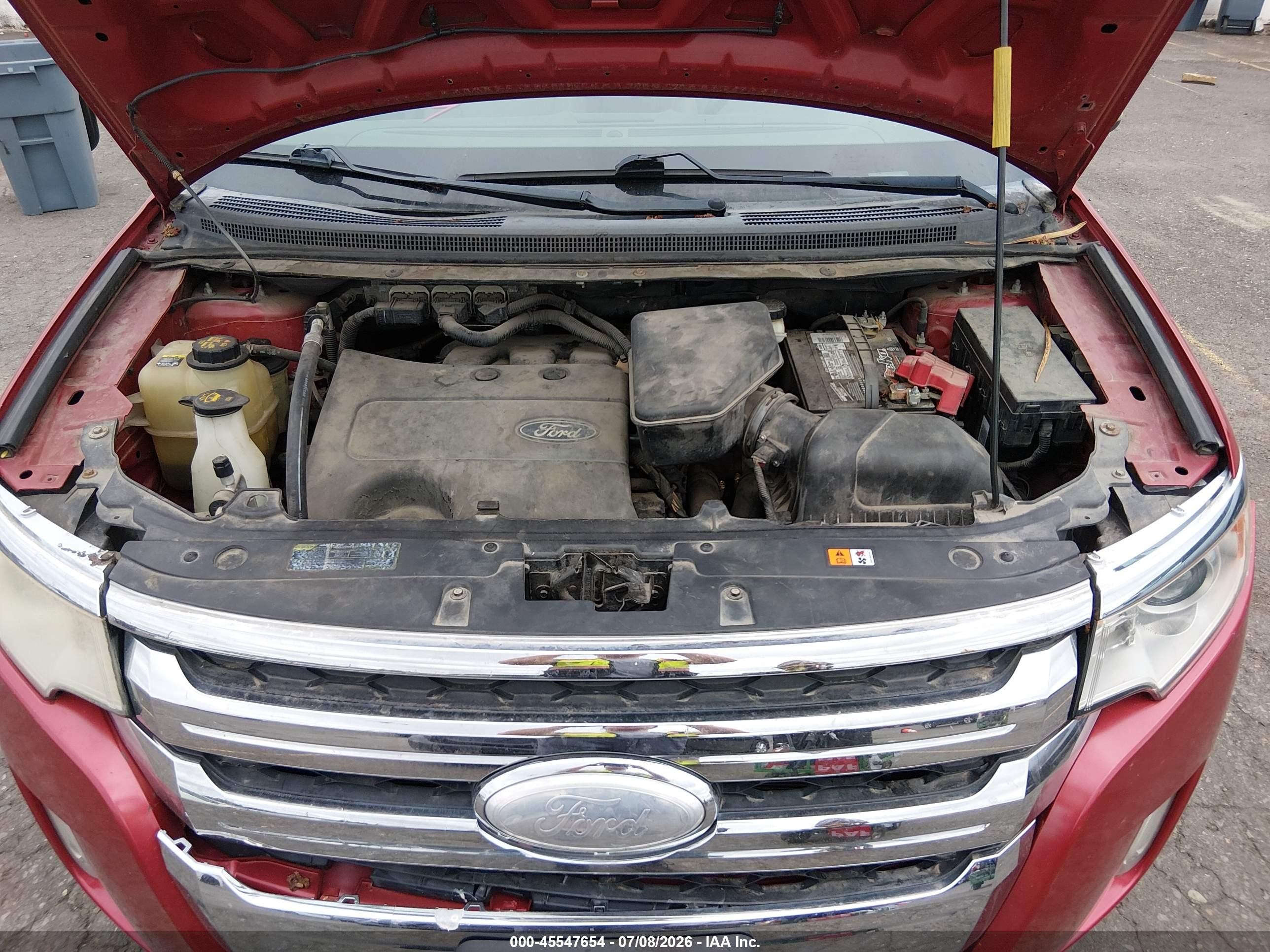 2012 Ford Edge Limited Red vin: 2FMDK4KCXCBA16621