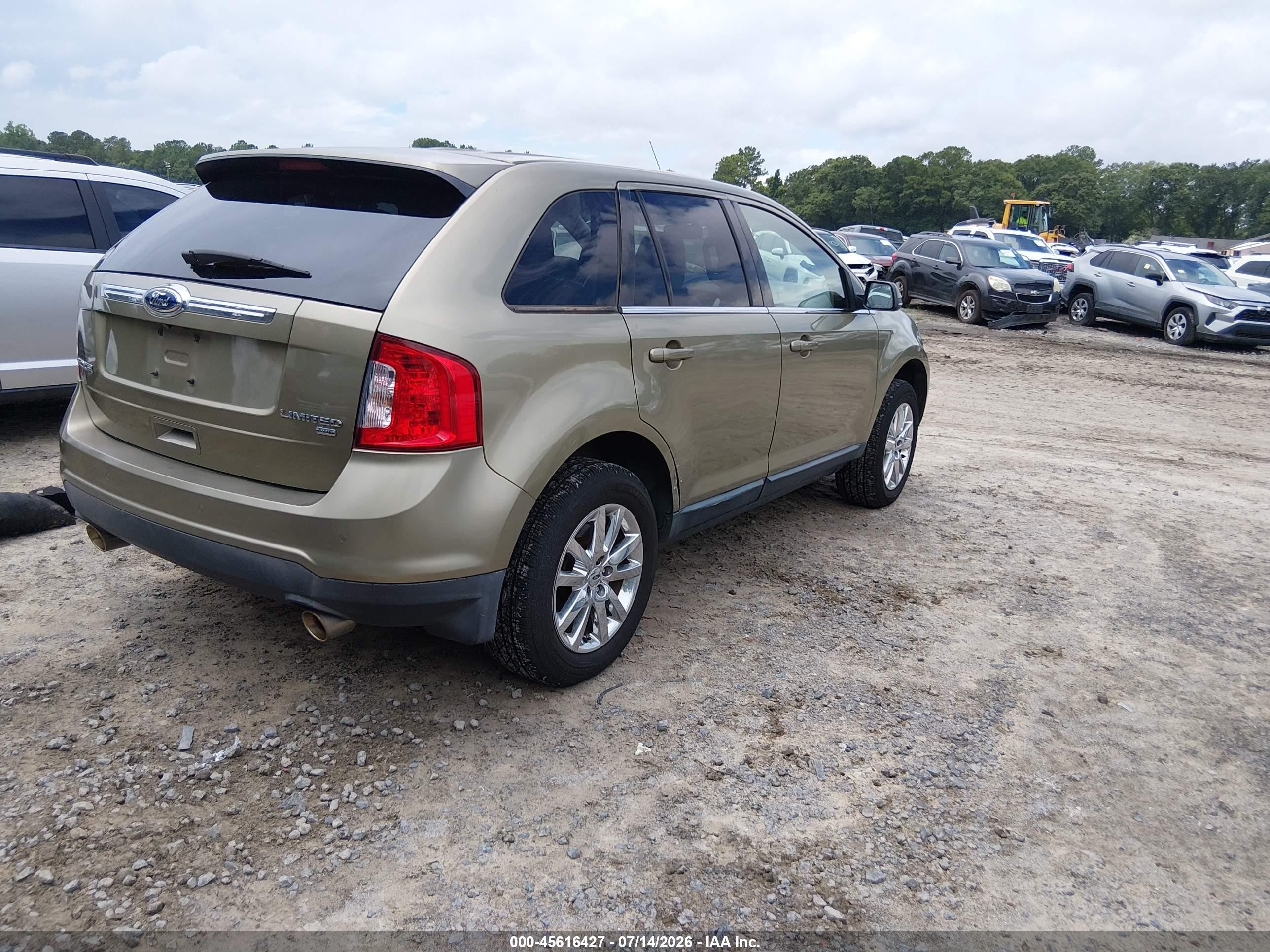 2012 Ford Edge Limited Green vin: 2FMDK4KCXCBA33001