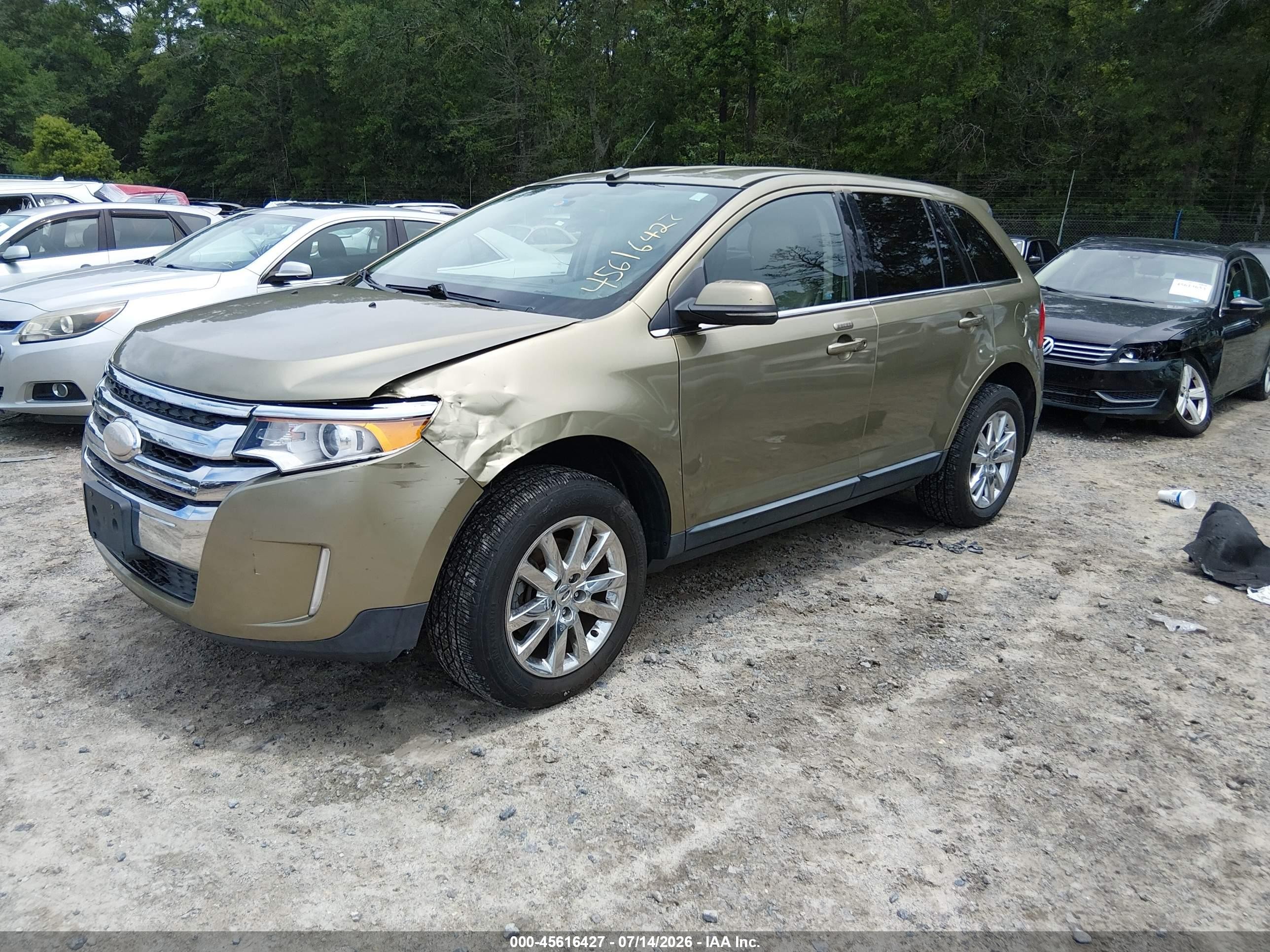 2012 Ford Edge Limited Green vin: 2FMDK4KCXCBA33001