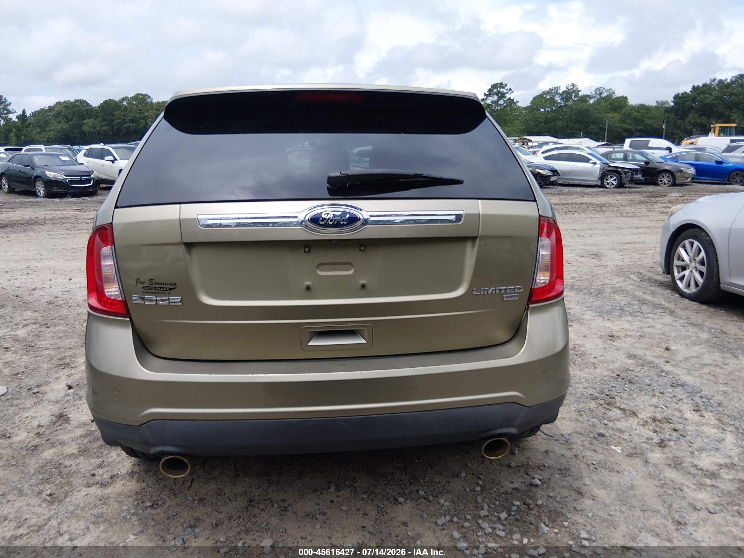 2012 Ford Edge Limited Green vin: 2FMDK4KCXCBA33001