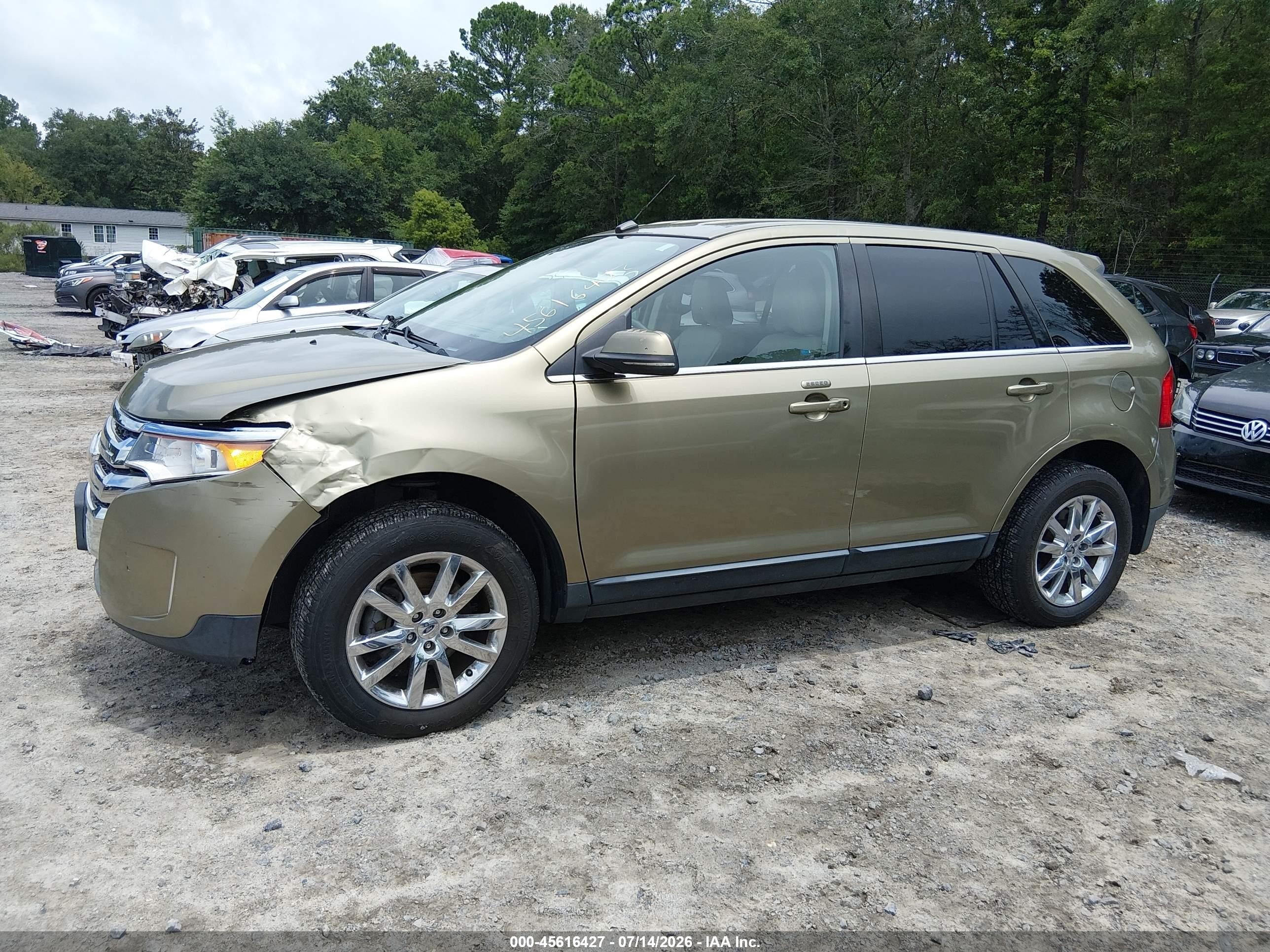 2012 Ford Edge Limited Green vin: 2FMDK4KCXCBA33001