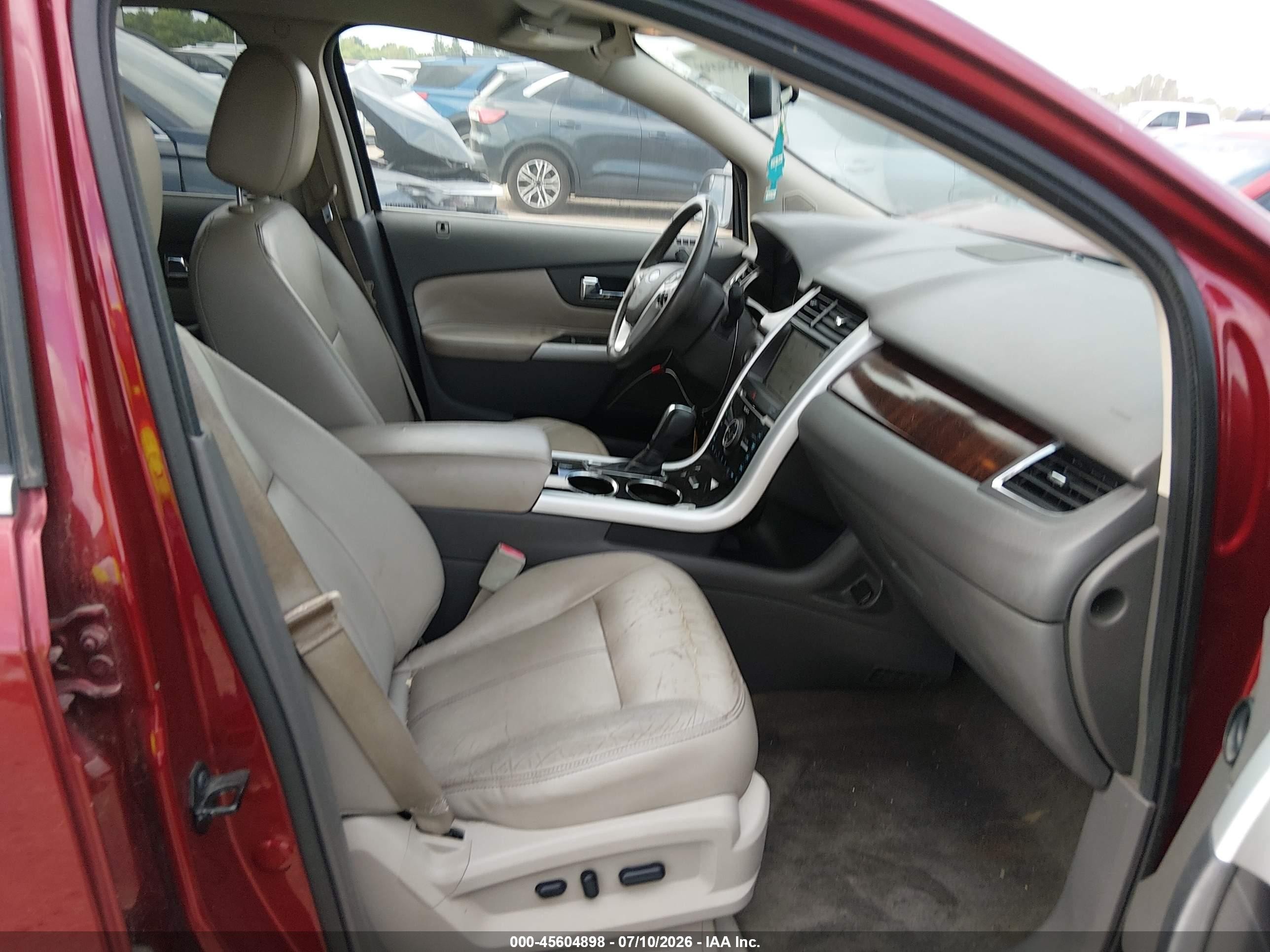 2013 Ford Edge Limited Red vin: 2FMDK4KCXDBA03756