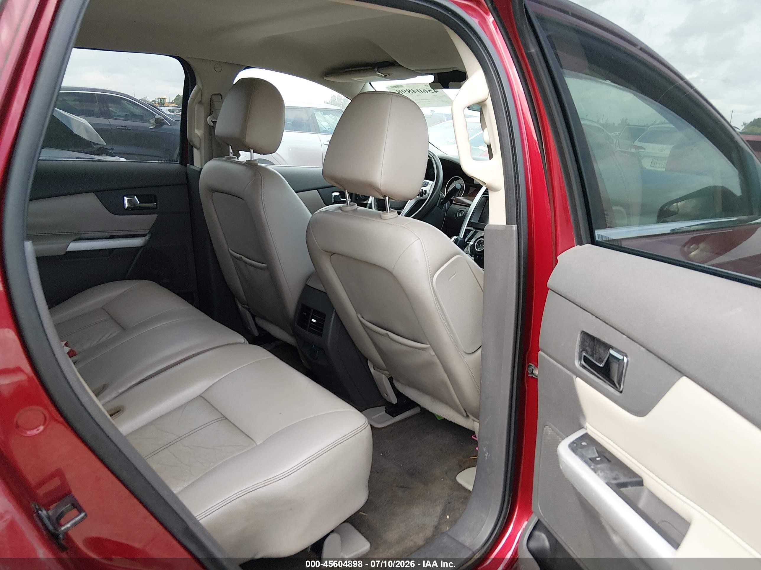 2013 Ford Edge Limited Red vin: 2FMDK4KCXDBA03756