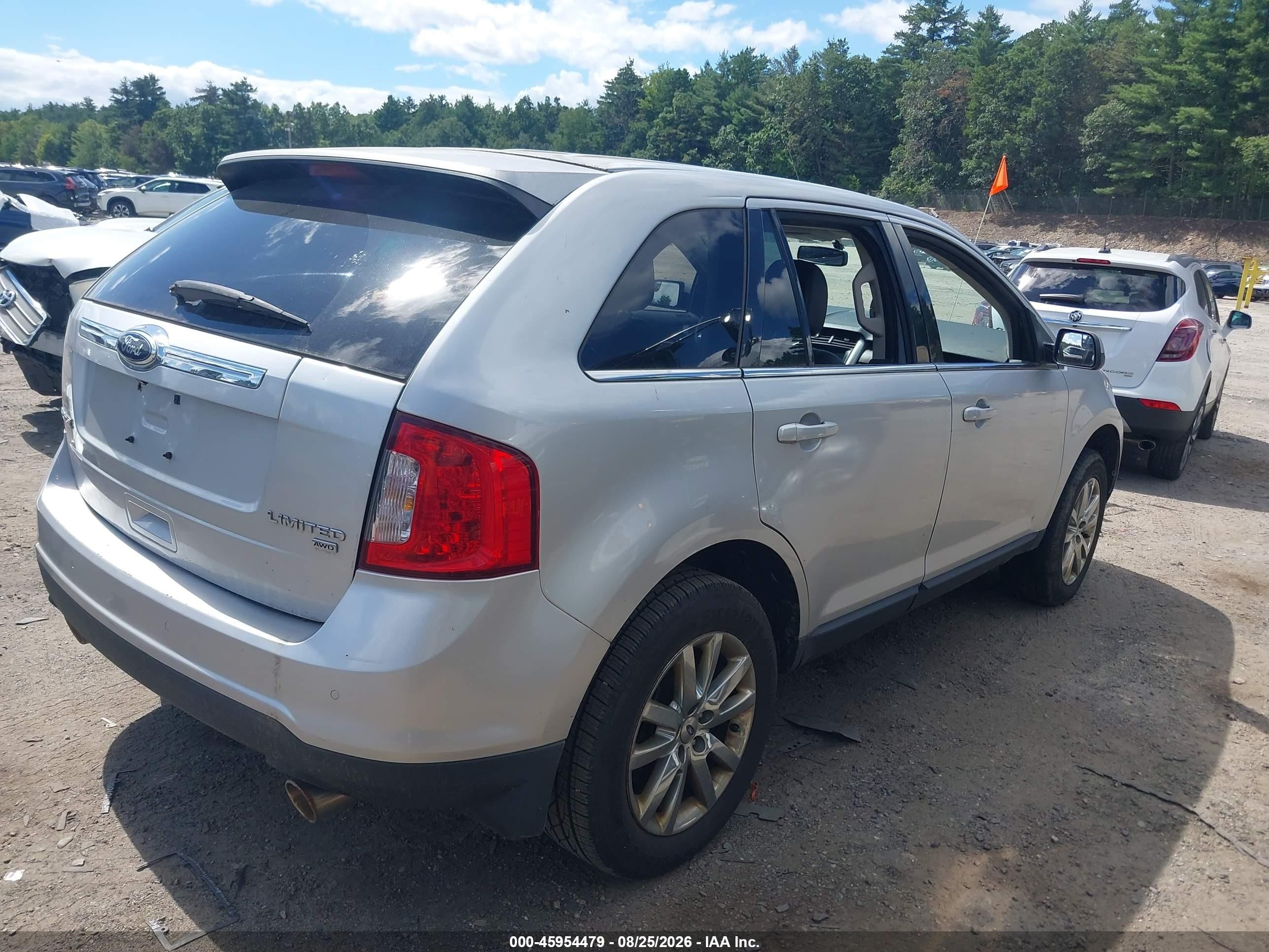 2013 Ford Edge Limited Серебряный vin: 2FMDK4KCXDBA08066