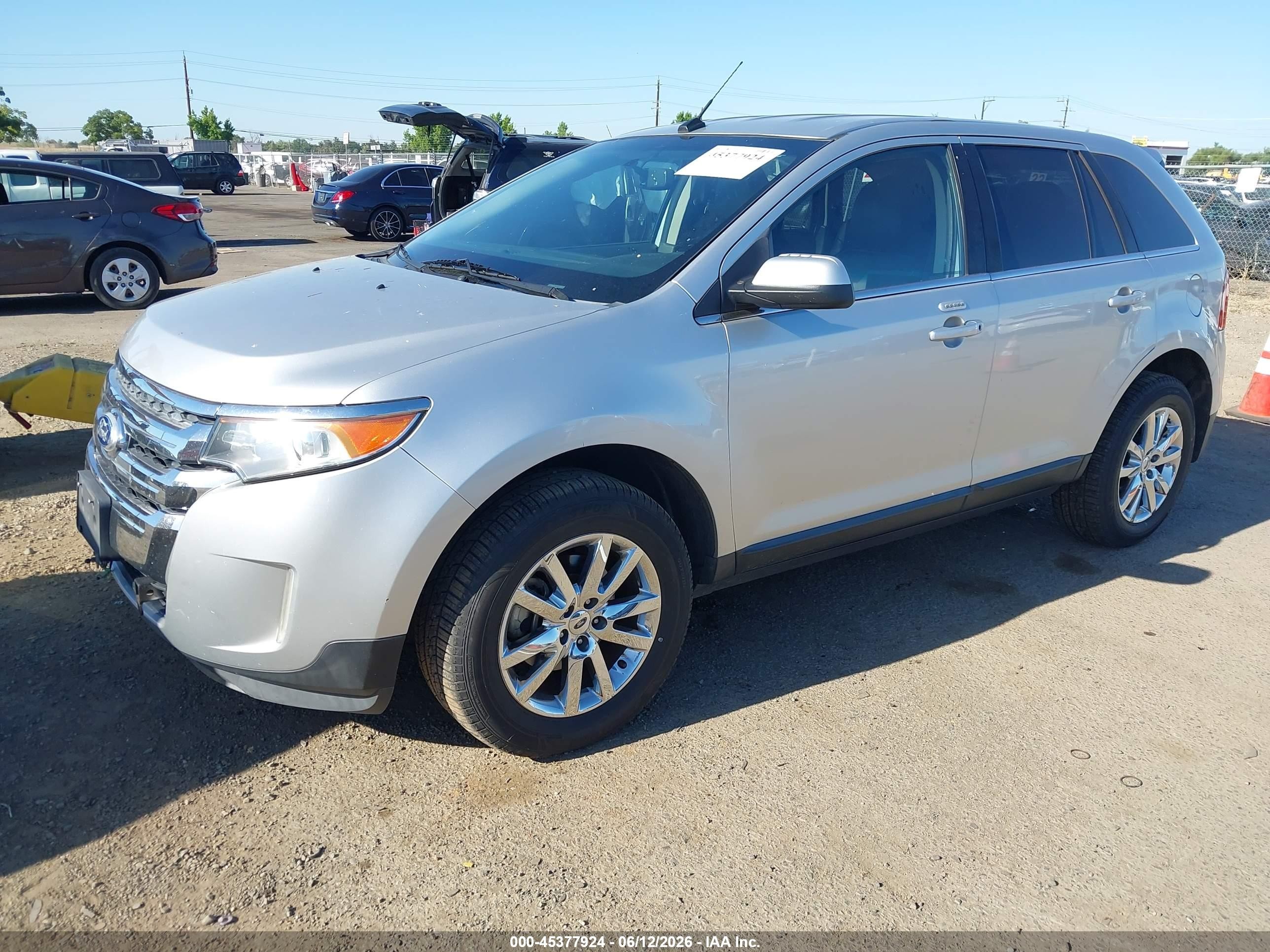 2013 Ford Edge Limited Silver vin: 2FMDK4KCXDBA80322
