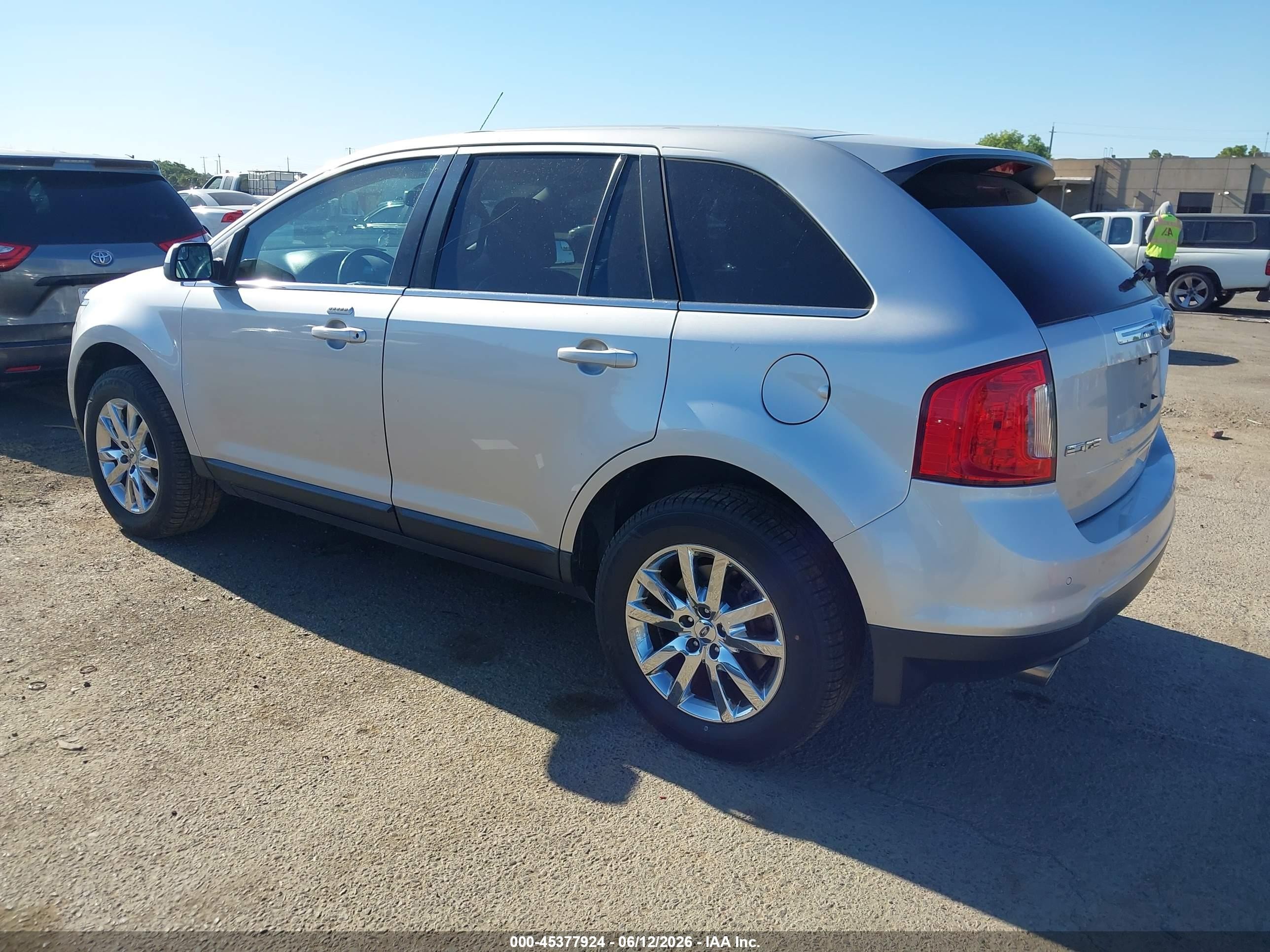 2013 Ford Edge Limited Silver vin: 2FMDK4KCXDBA80322