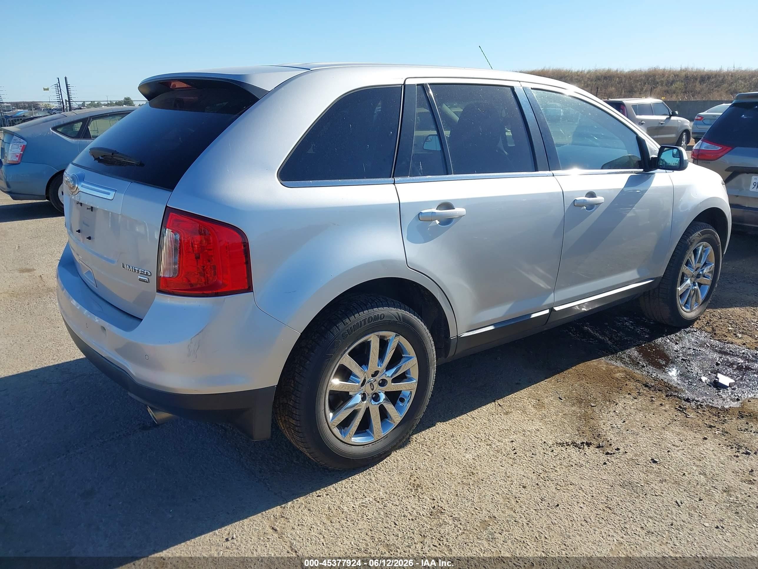 2013 Ford Edge Limited Silver vin: 2FMDK4KCXDBA80322