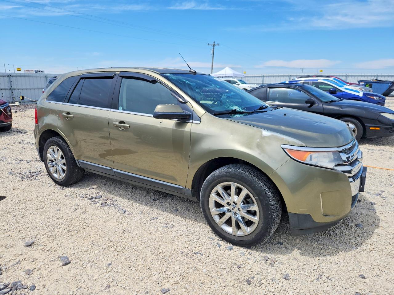 2013 Ford Edge Limited Green vin: 2FMDK4KCXDBB71638