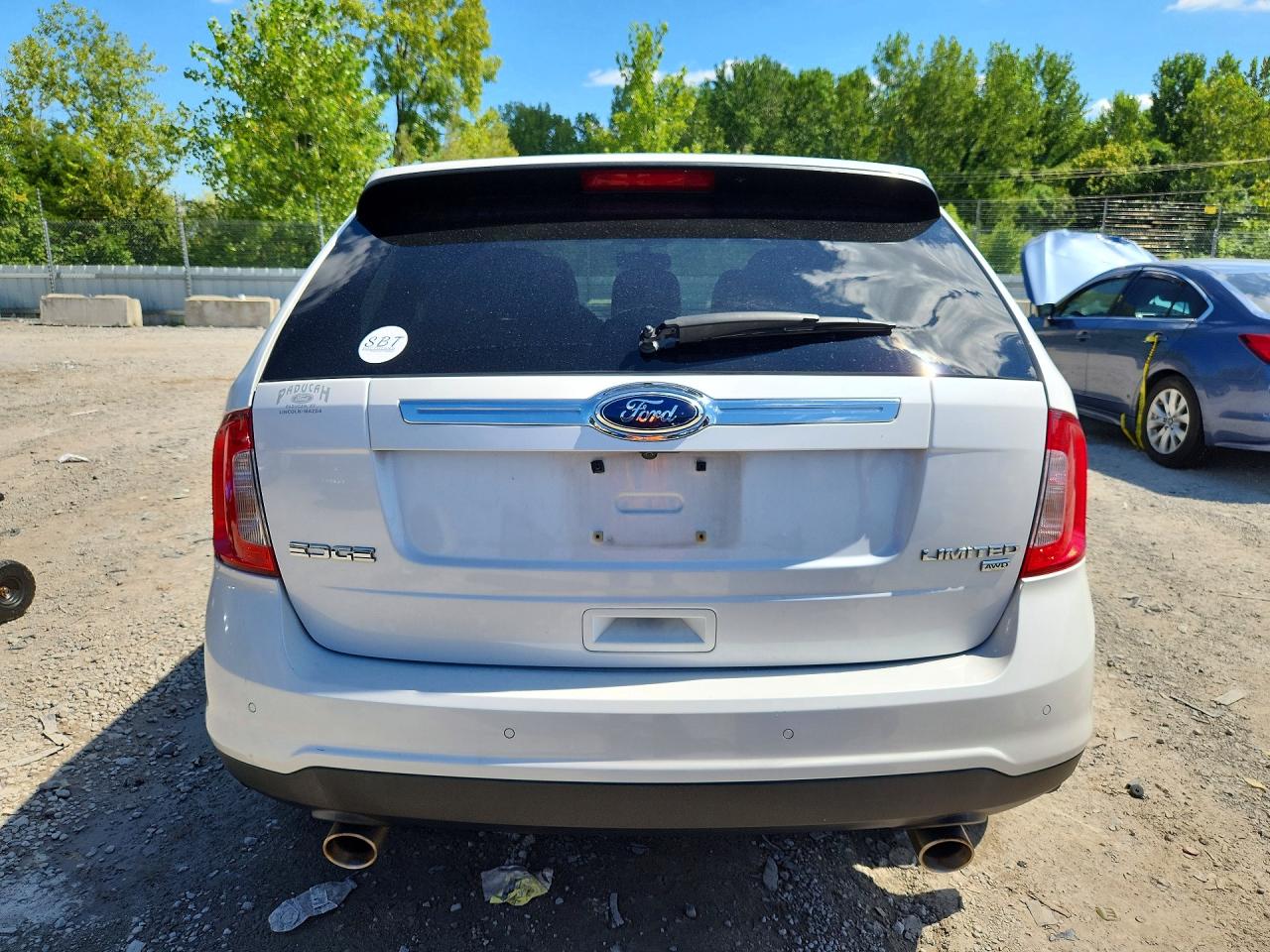 2013 Ford Edge Limited Белый vin: 2FMDK4KCXDBC72517