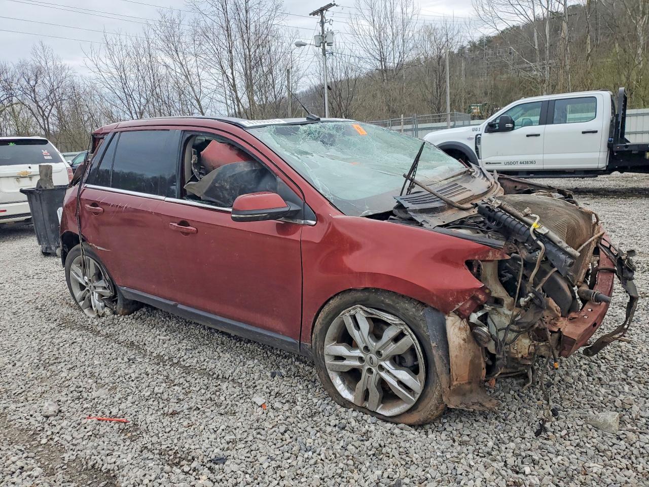2014 Ford Edge Limited Brown vin: 2FMDK4KCXEBA03855