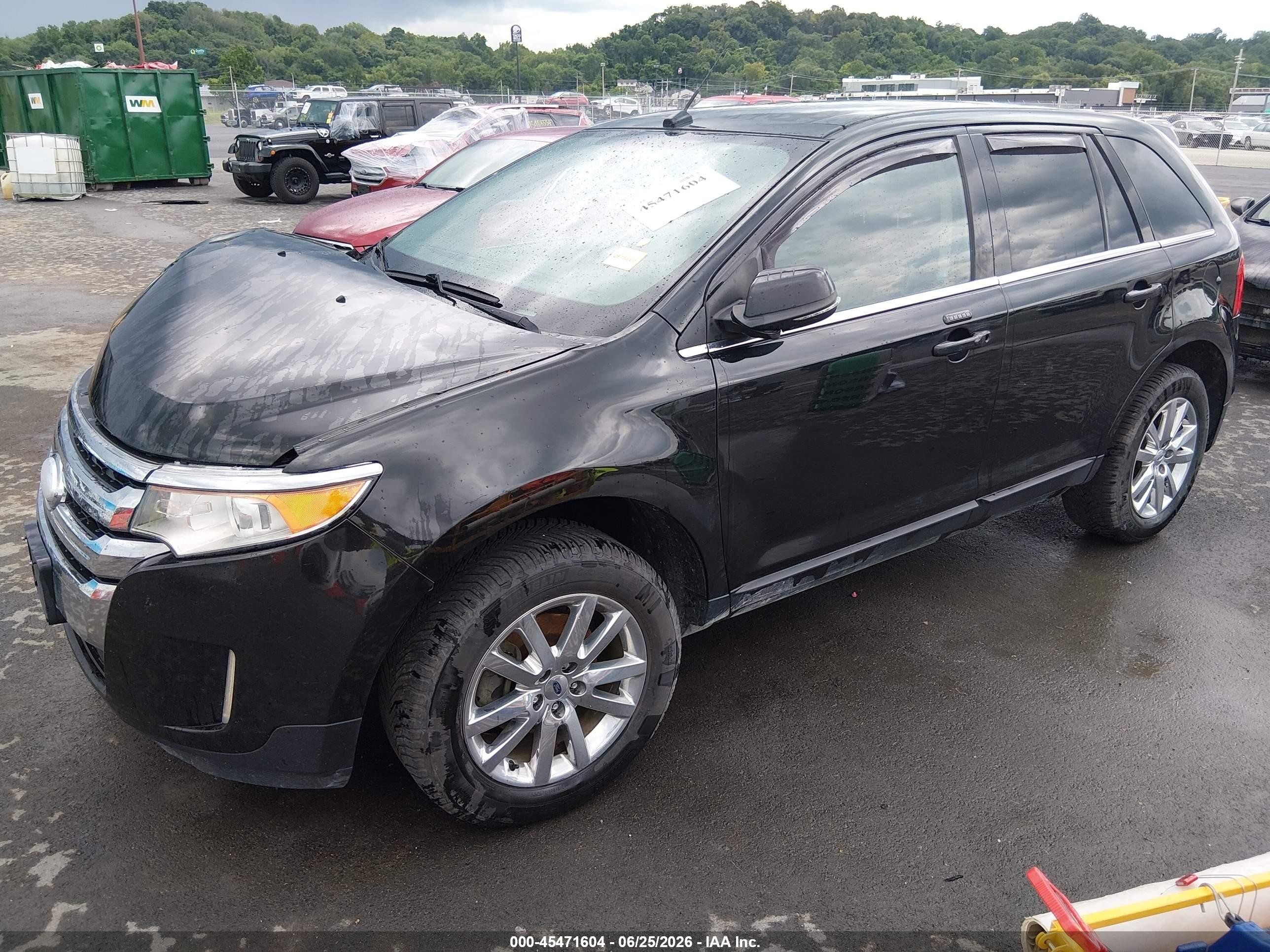 2014 Ford Edge Limited Black vin: 2FMDK4KCXEBA62355