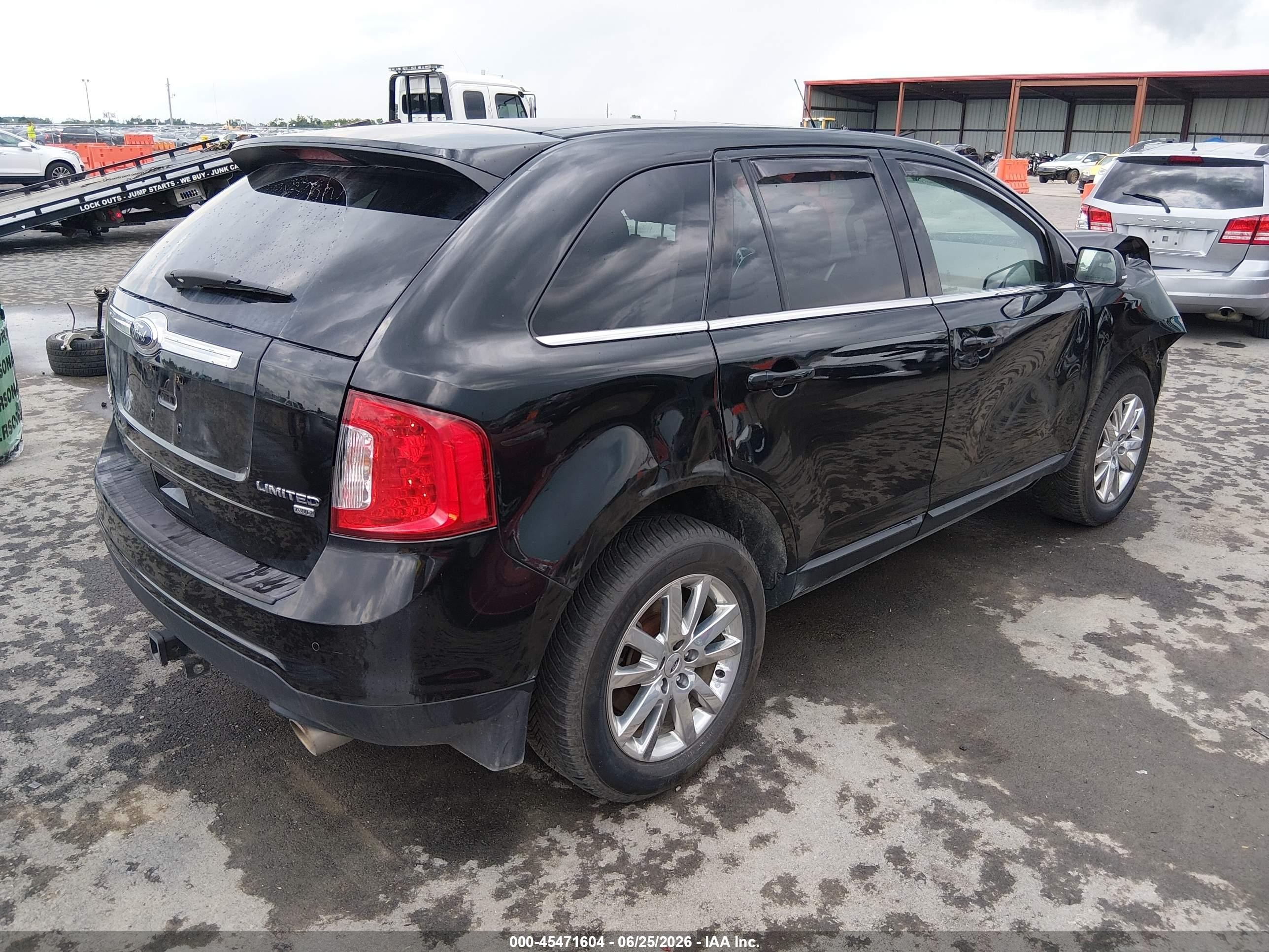 2014 Ford Edge Limited Black vin: 2FMDK4KCXEBA62355