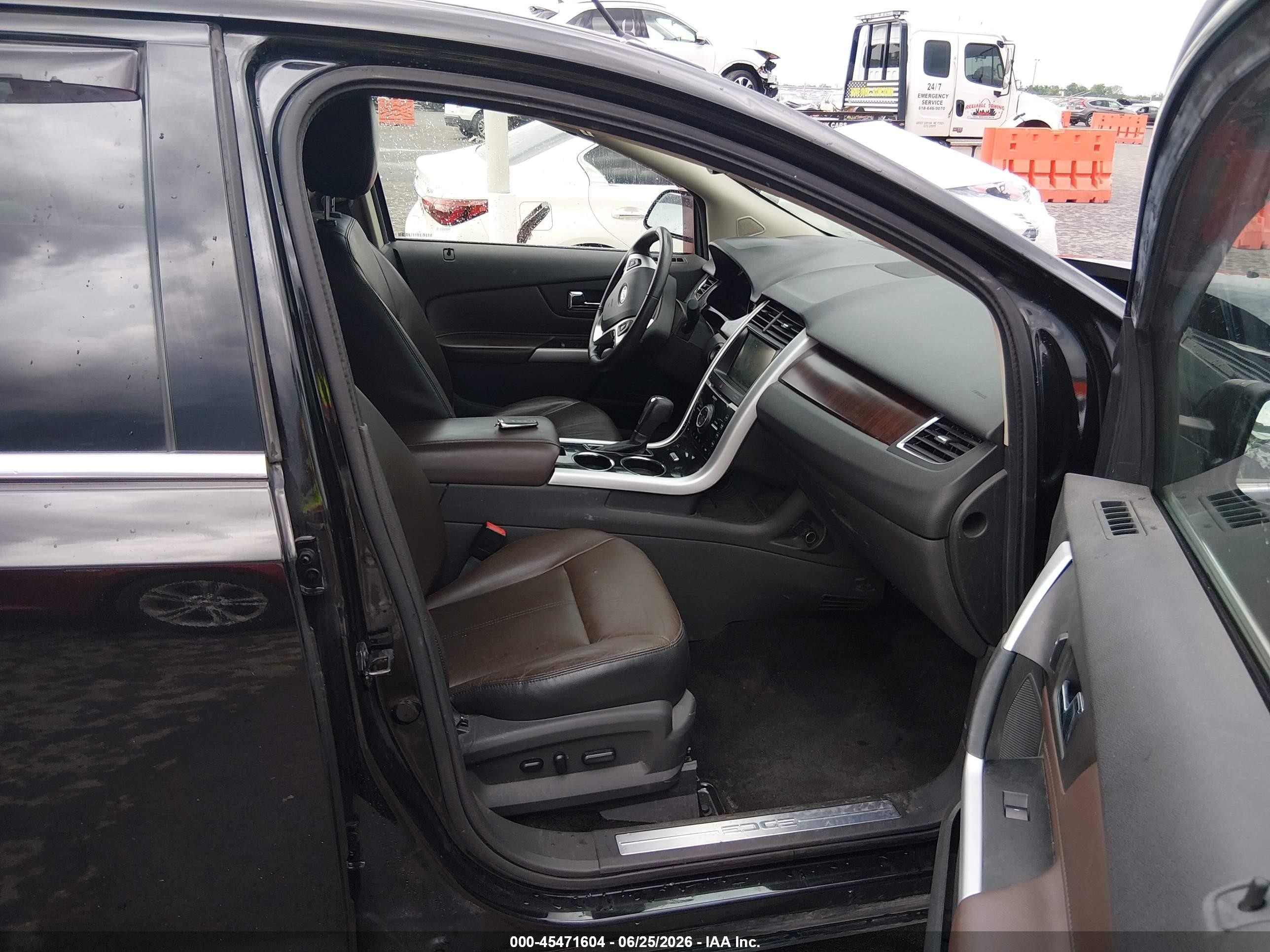2014 Ford Edge Limited Black vin: 2FMDK4KCXEBA62355