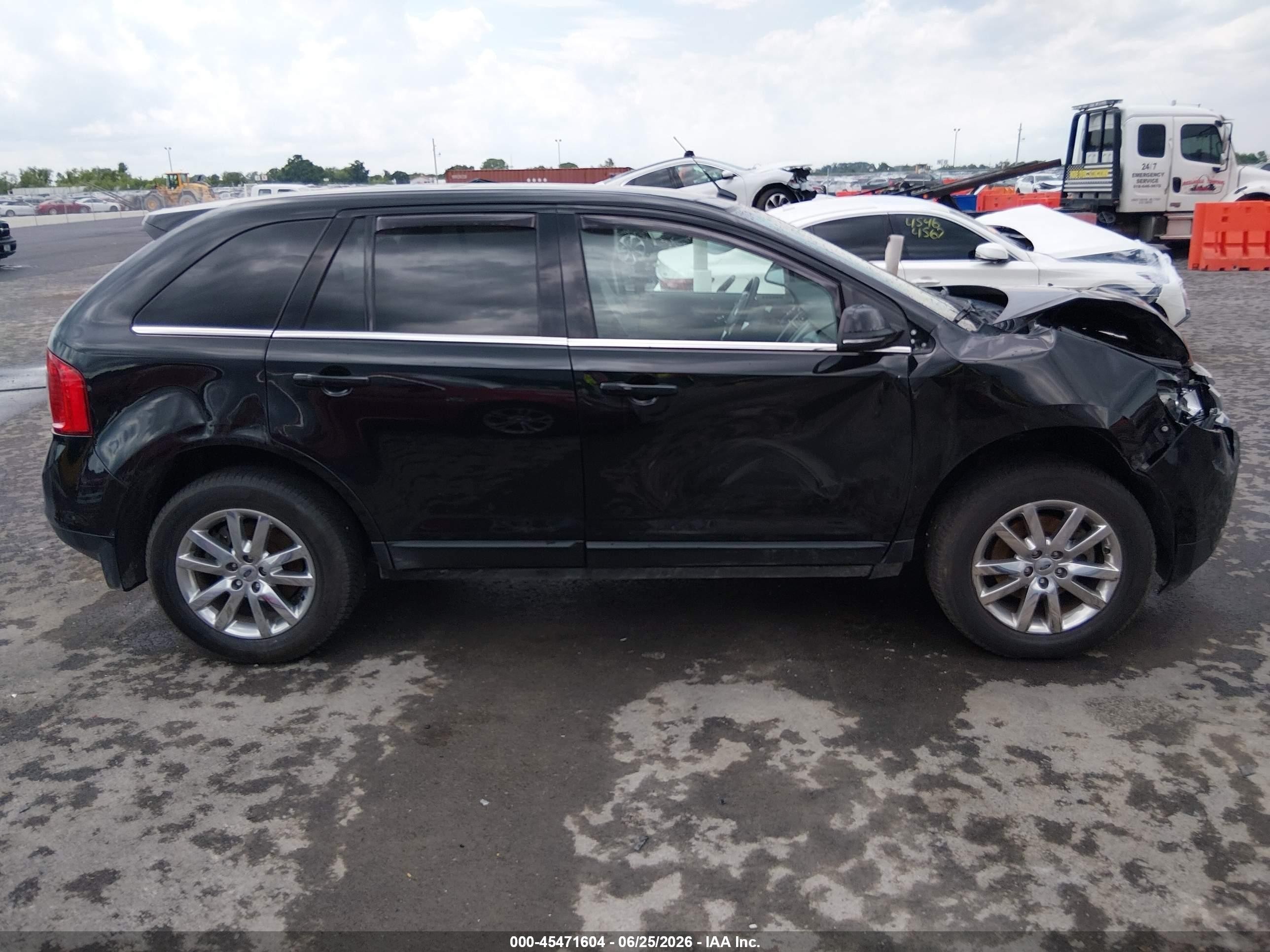 2014 Ford Edge Limited Black vin: 2FMDK4KCXEBA62355