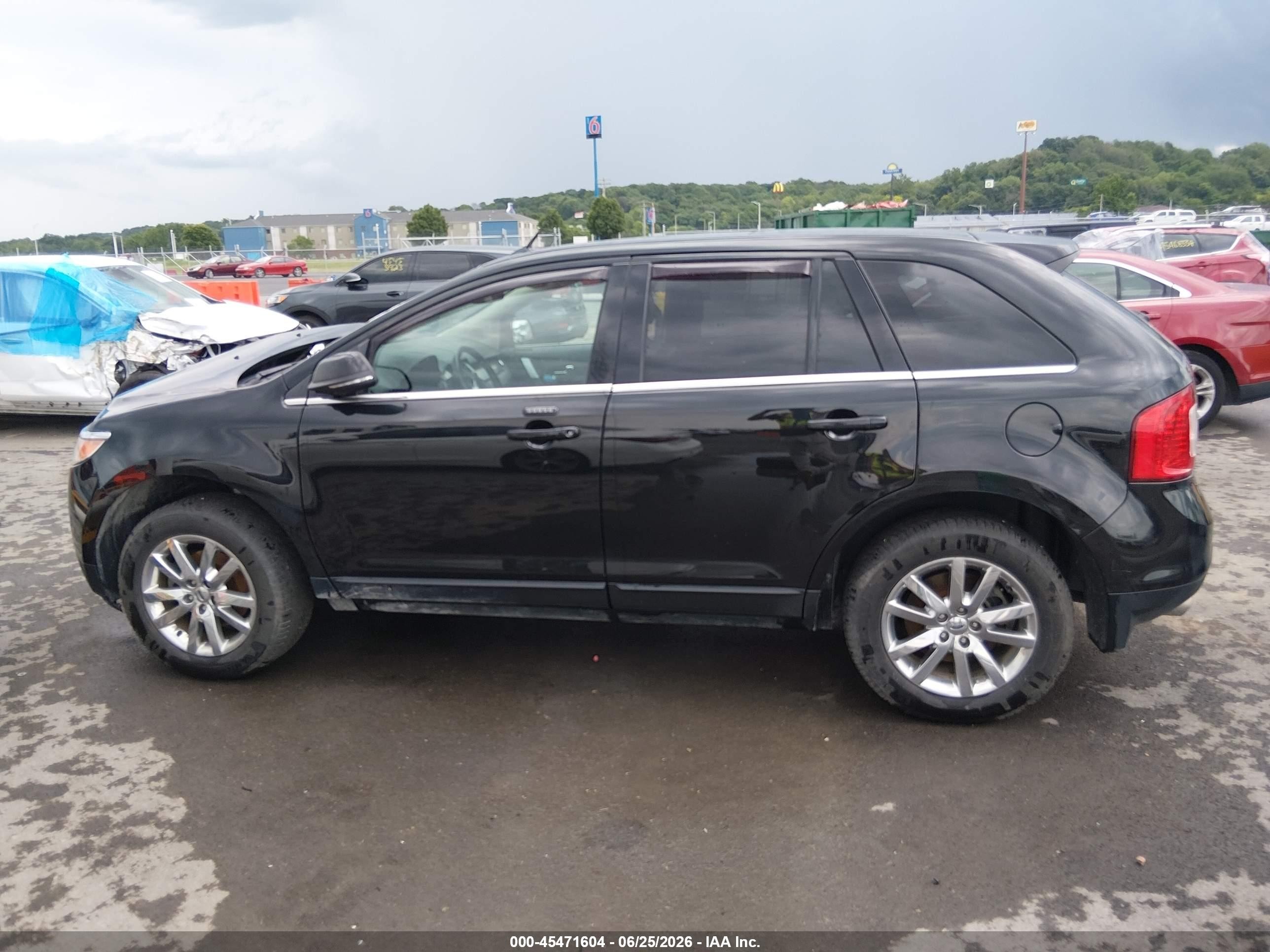 2014 Ford Edge Limited Black vin: 2FMDK4KCXEBA62355