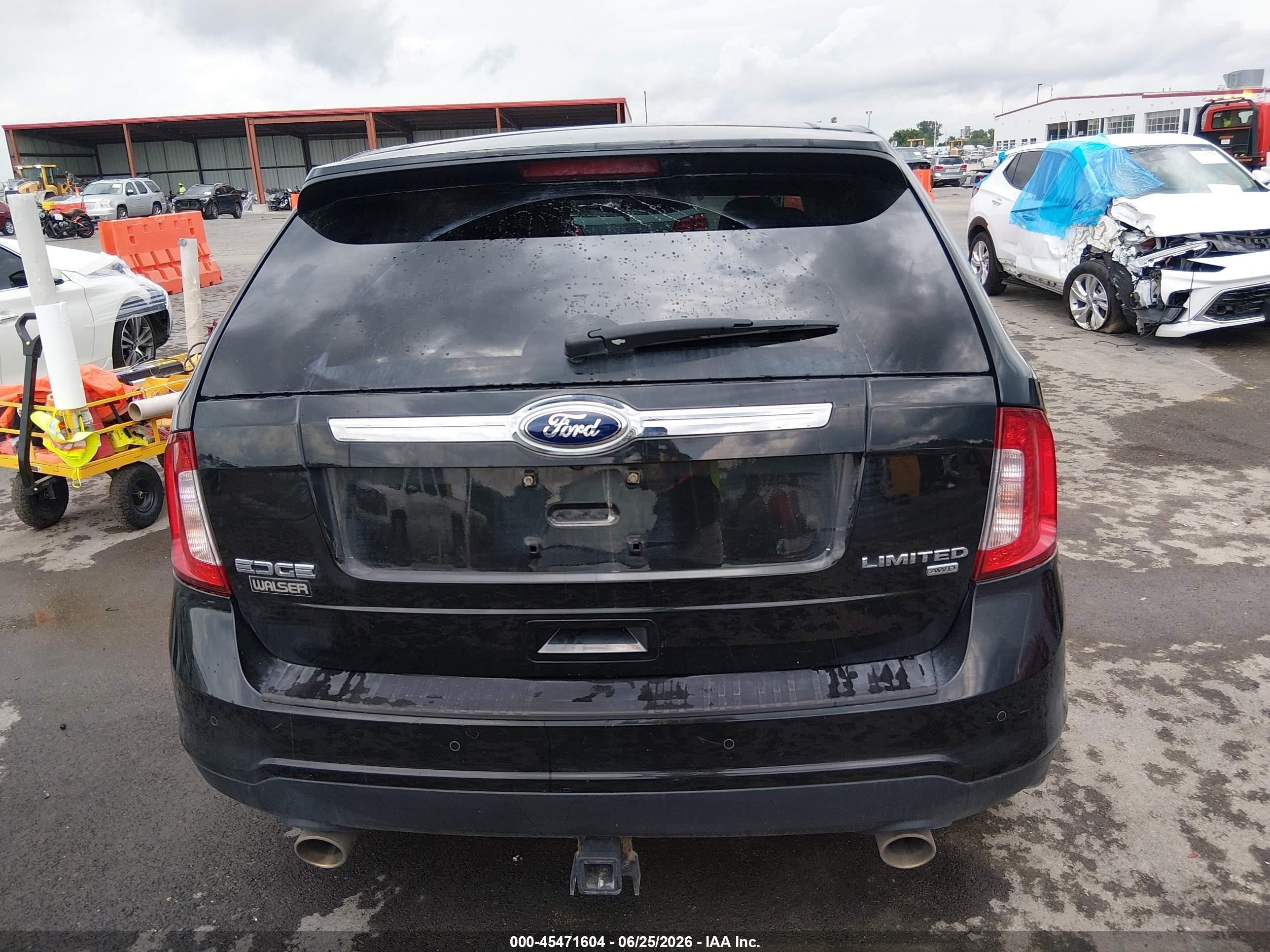 2014 Ford Edge Limited Black vin: 2FMDK4KCXEBA62355