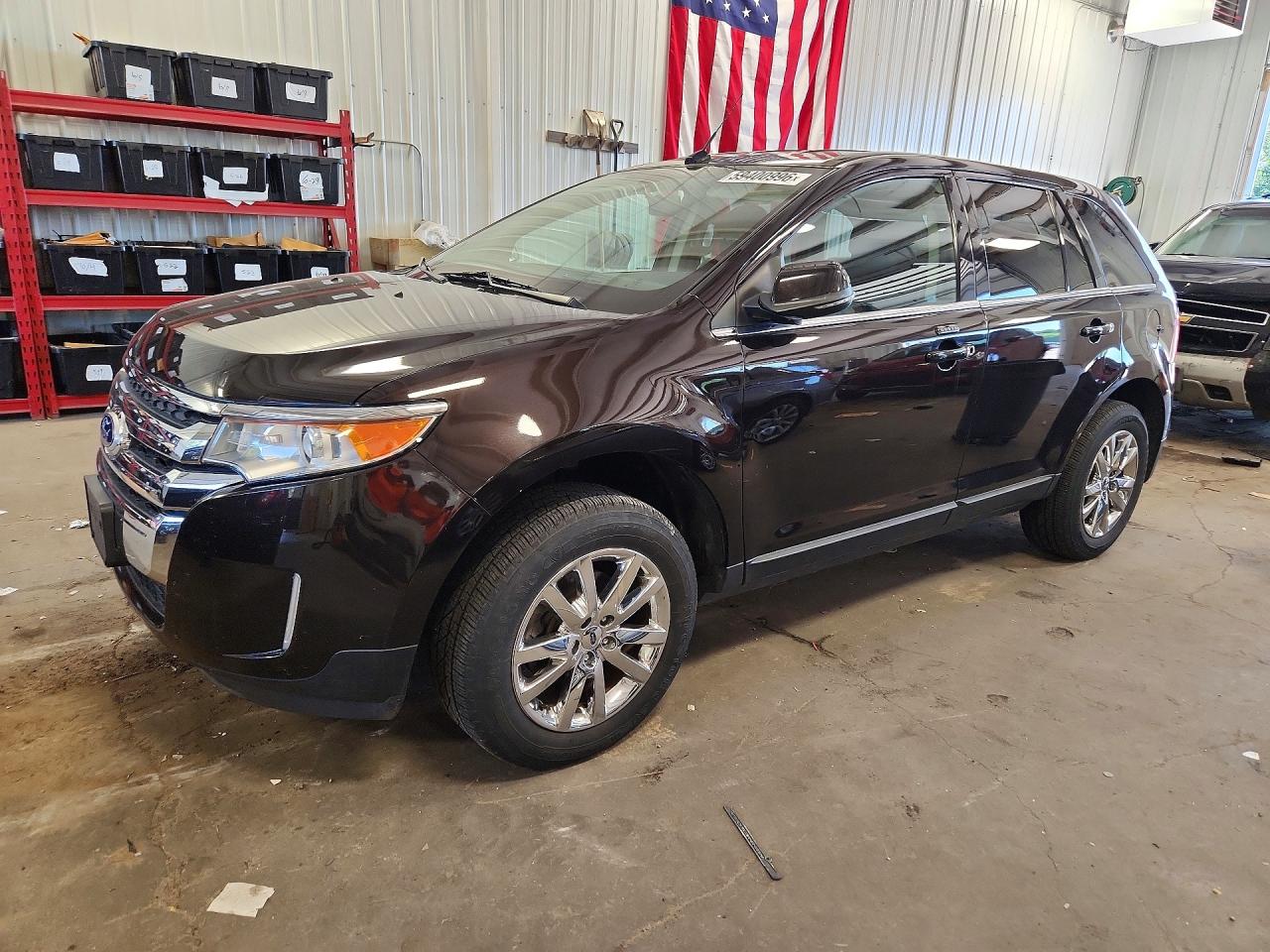 2014 Ford Edge Limited Black vin: 2FMDK4KCXEBB13157