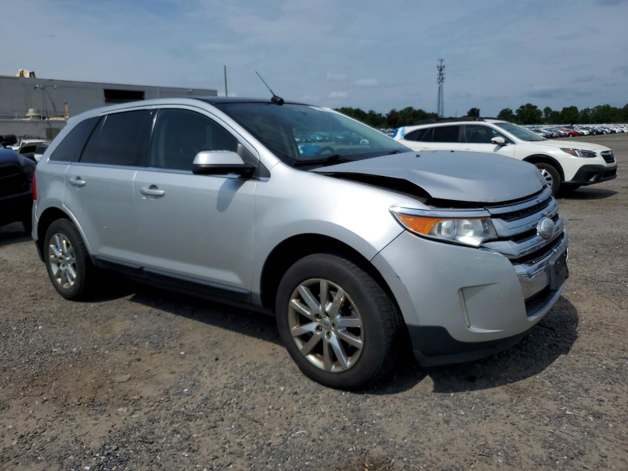 2014 Ford Edge Limited Silver vin: 2FMDK4KCXEBB16849