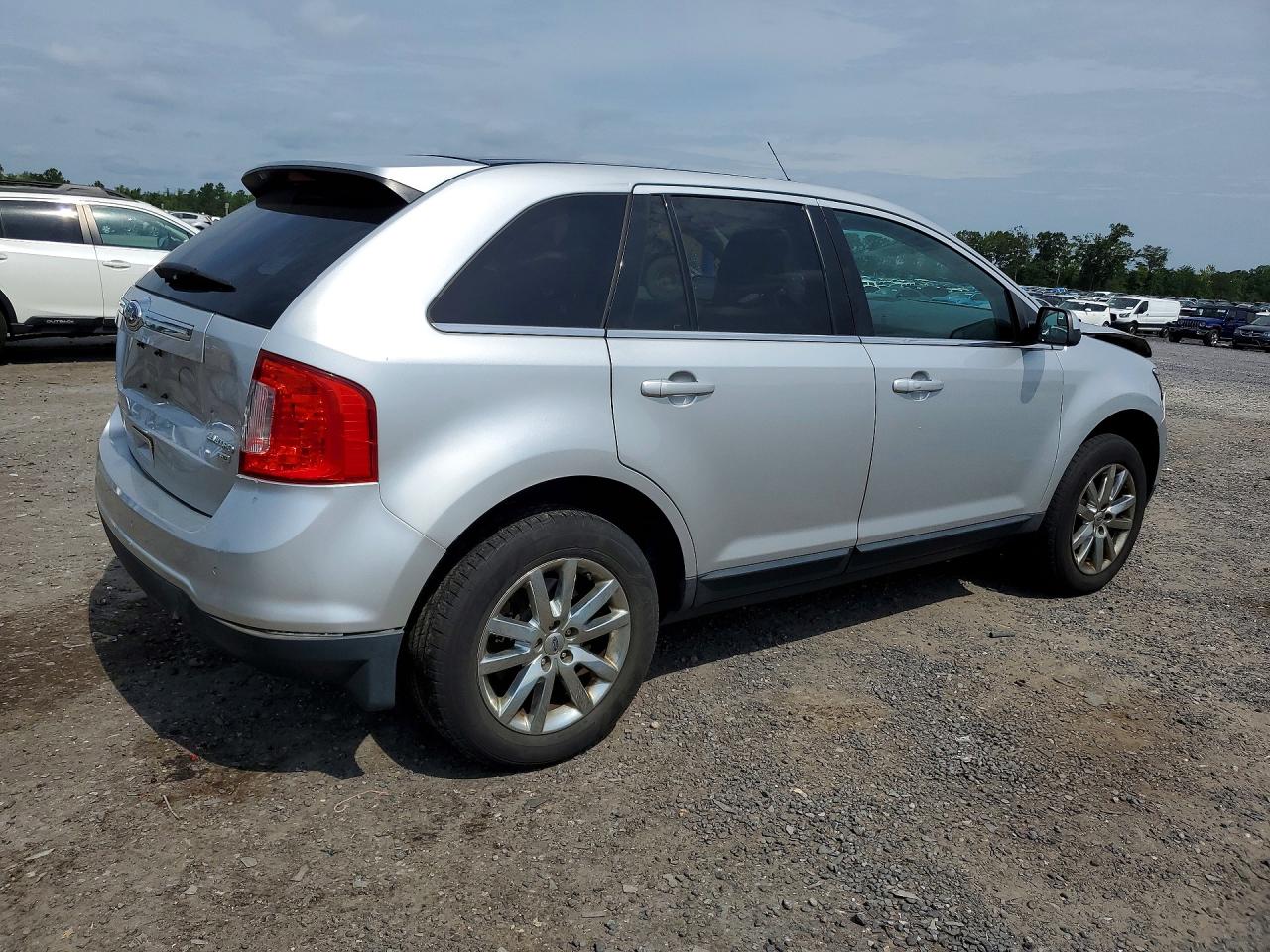 2014 Ford Edge Limited Silver vin: 2FMDK4KCXEBB16849